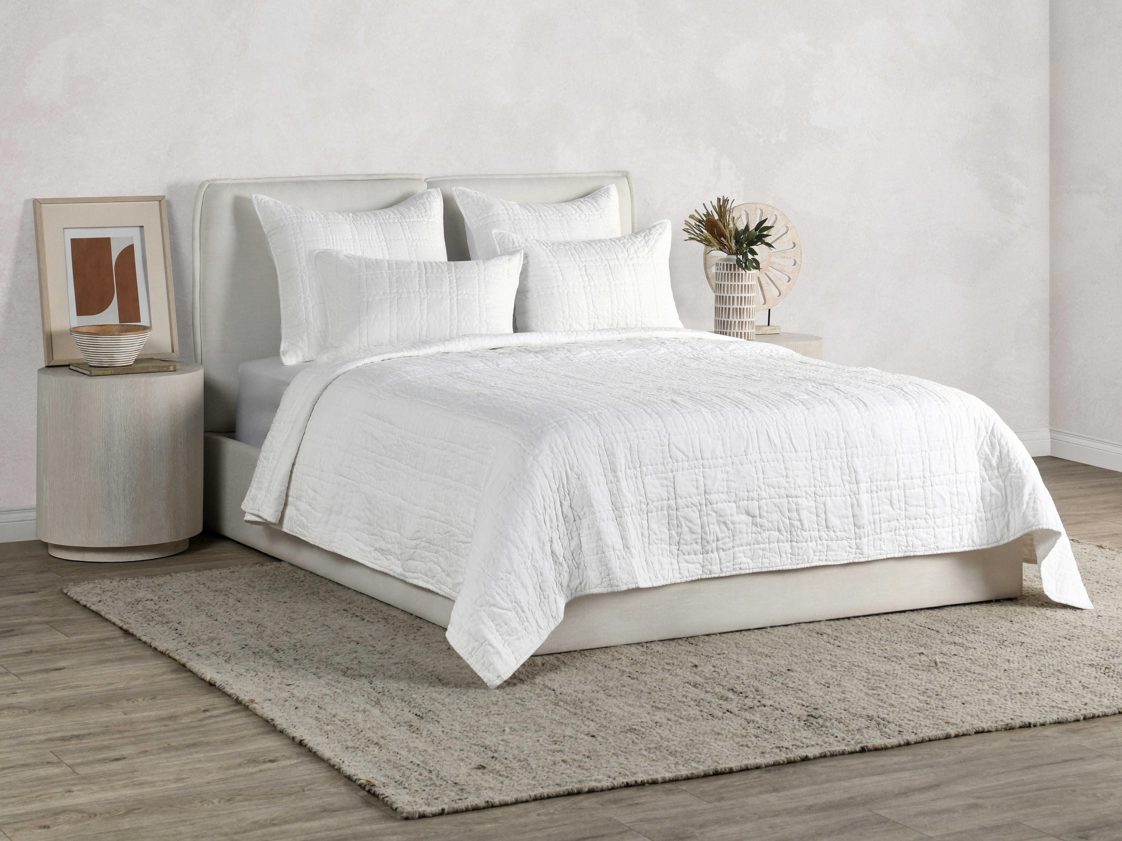 Villa by Classic Home Hailee White Standard Sham