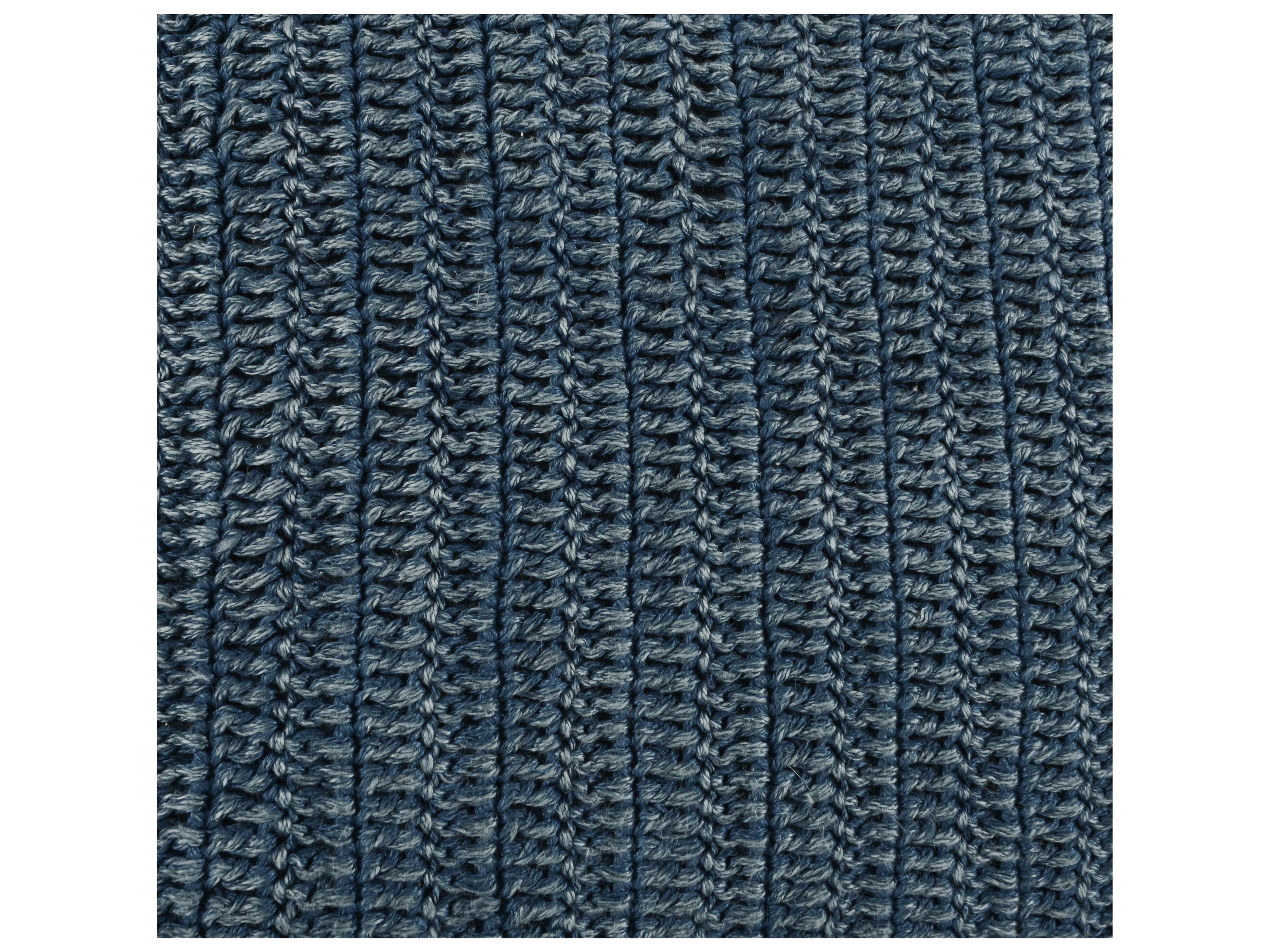 Villa by Classic Home Marcie Blue Throw Pillow