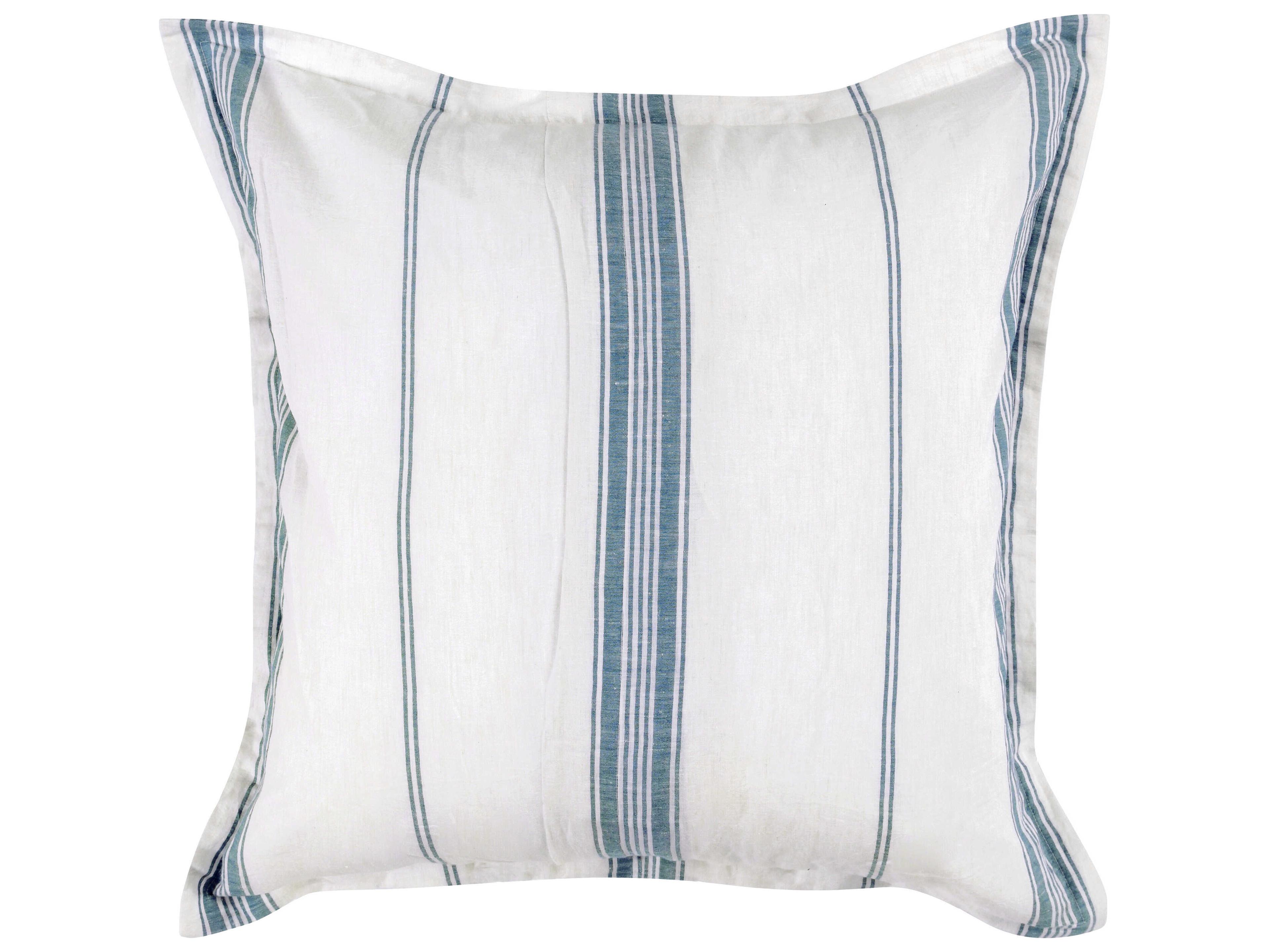 Villa by Classic Home Jayson Blue Stripe Euro Sham