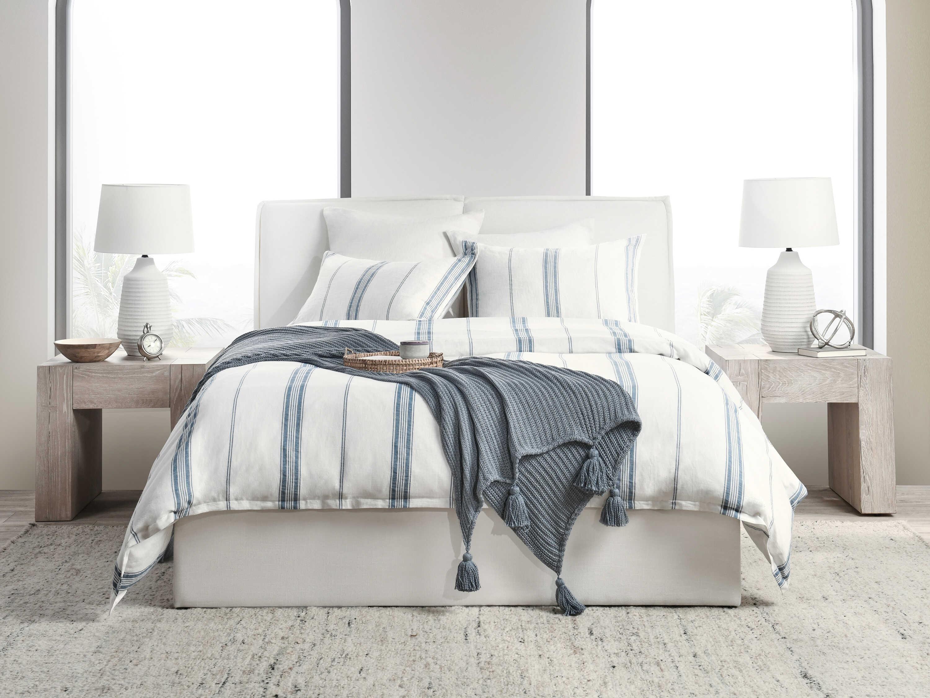 Villa by Classic Home Jayson Blue Stripe Standard Sham