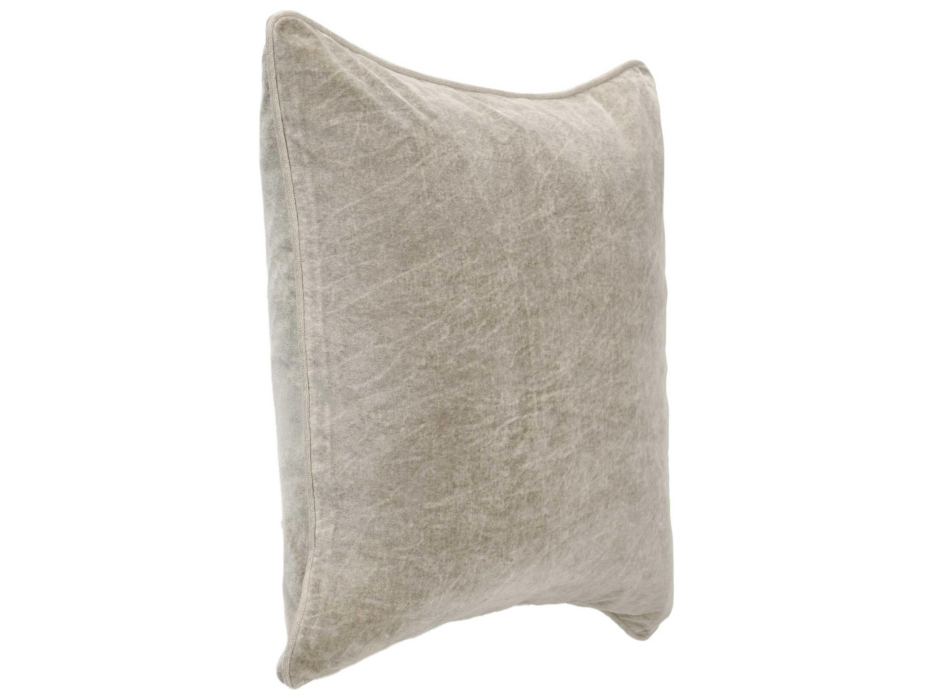 Villa by Classic Home Heirloom Silver Throw Pillow