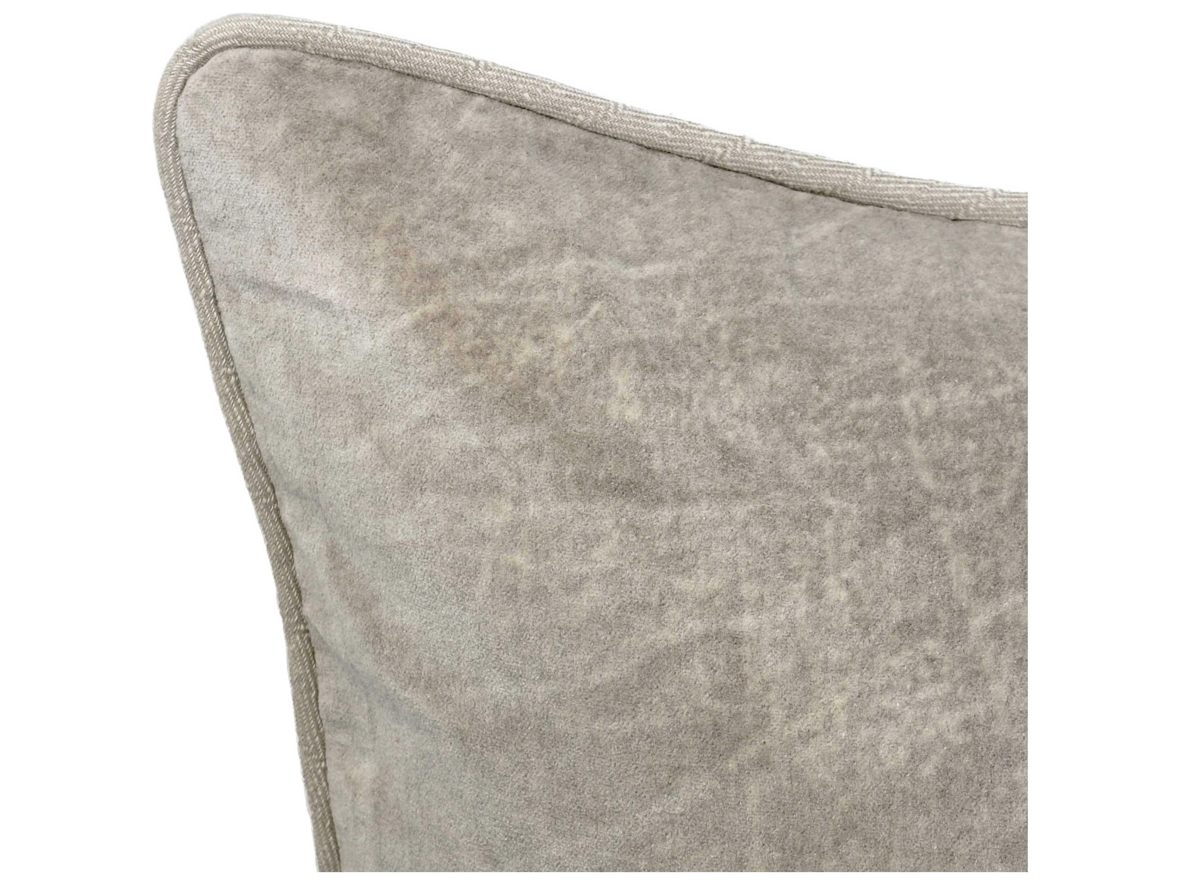 Villa by Classic Home Heirloom Silver Throw Pillow