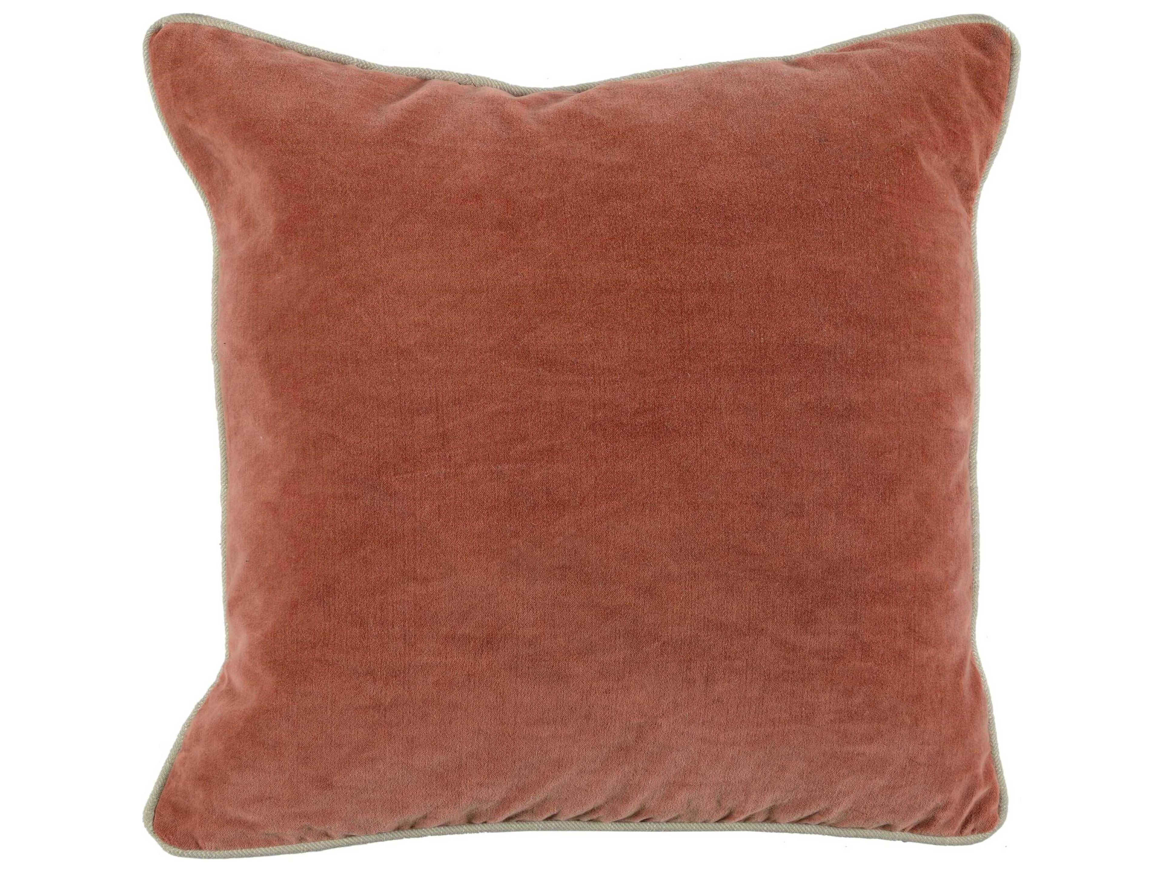 Villa by Classic Home Harriet Terra Cotta Throw Pillow