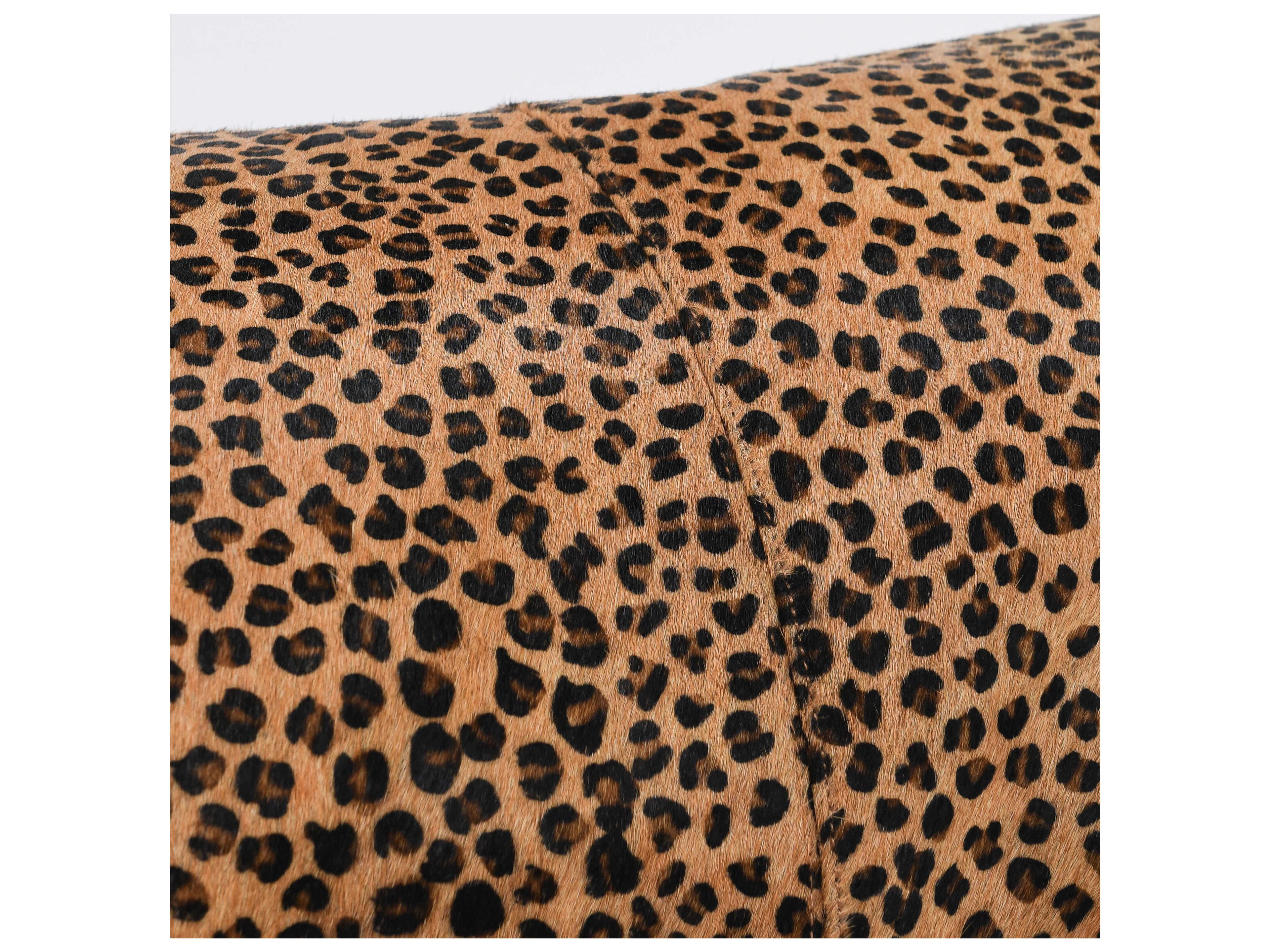 Villa by Classic Home Leopard Camel Black Throw Pillow