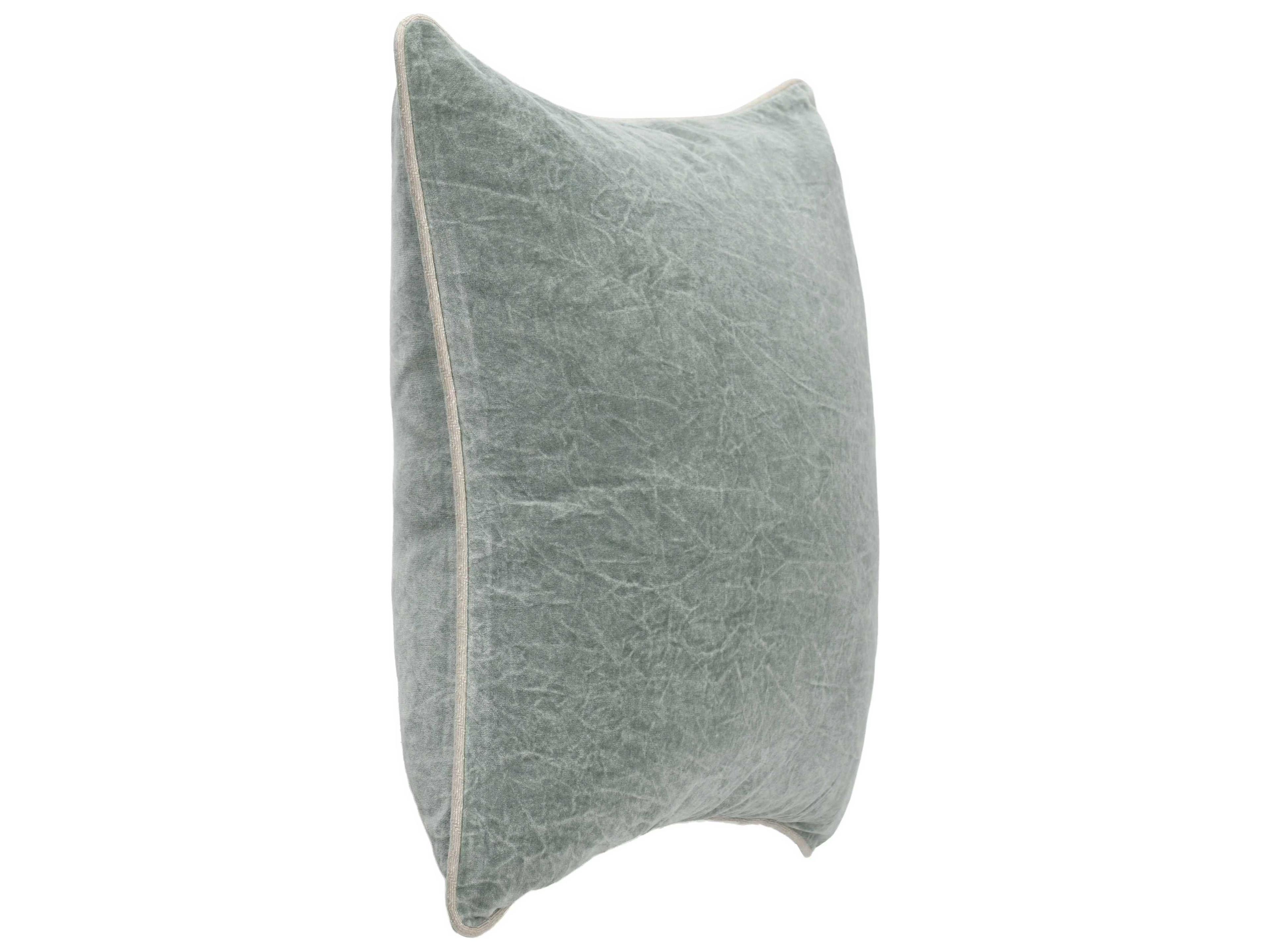 Villa by Classic Home Heirloom Bay Green Throw Pillow