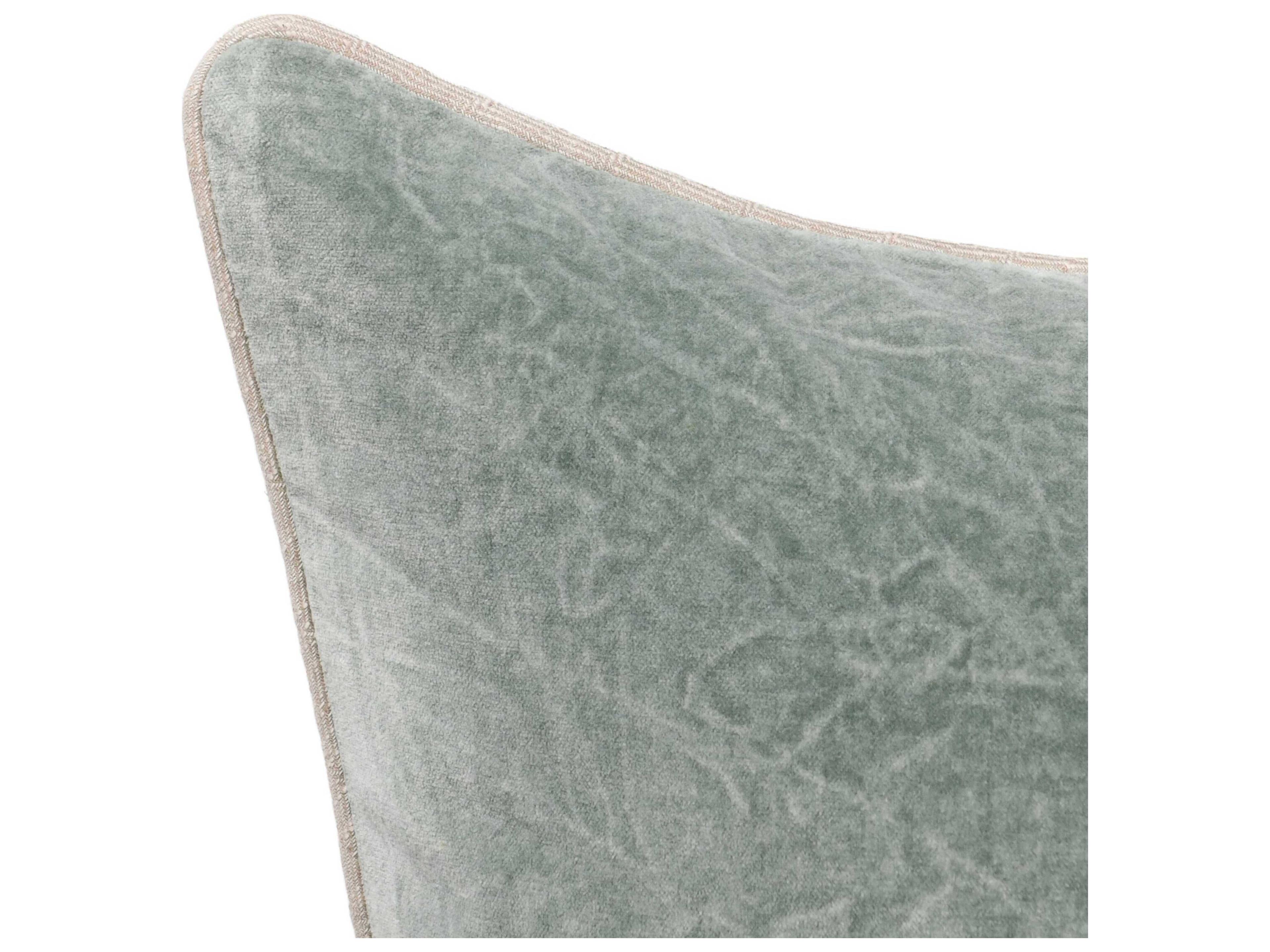 Villa by Classic Home Heirloom Bay Green Throw Pillow