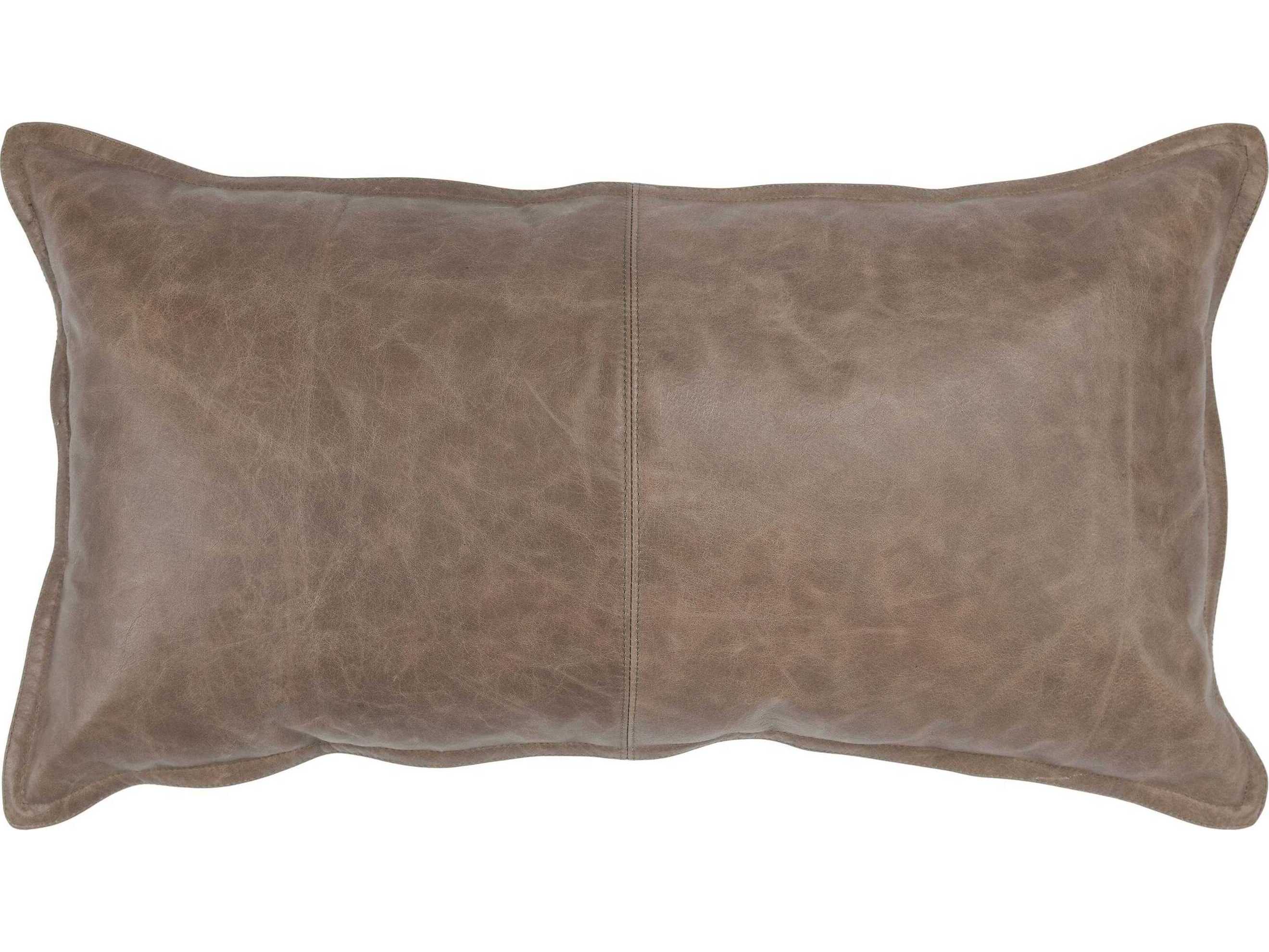 Villa by Classic Home Cheyenne Taupe Throw Pillow