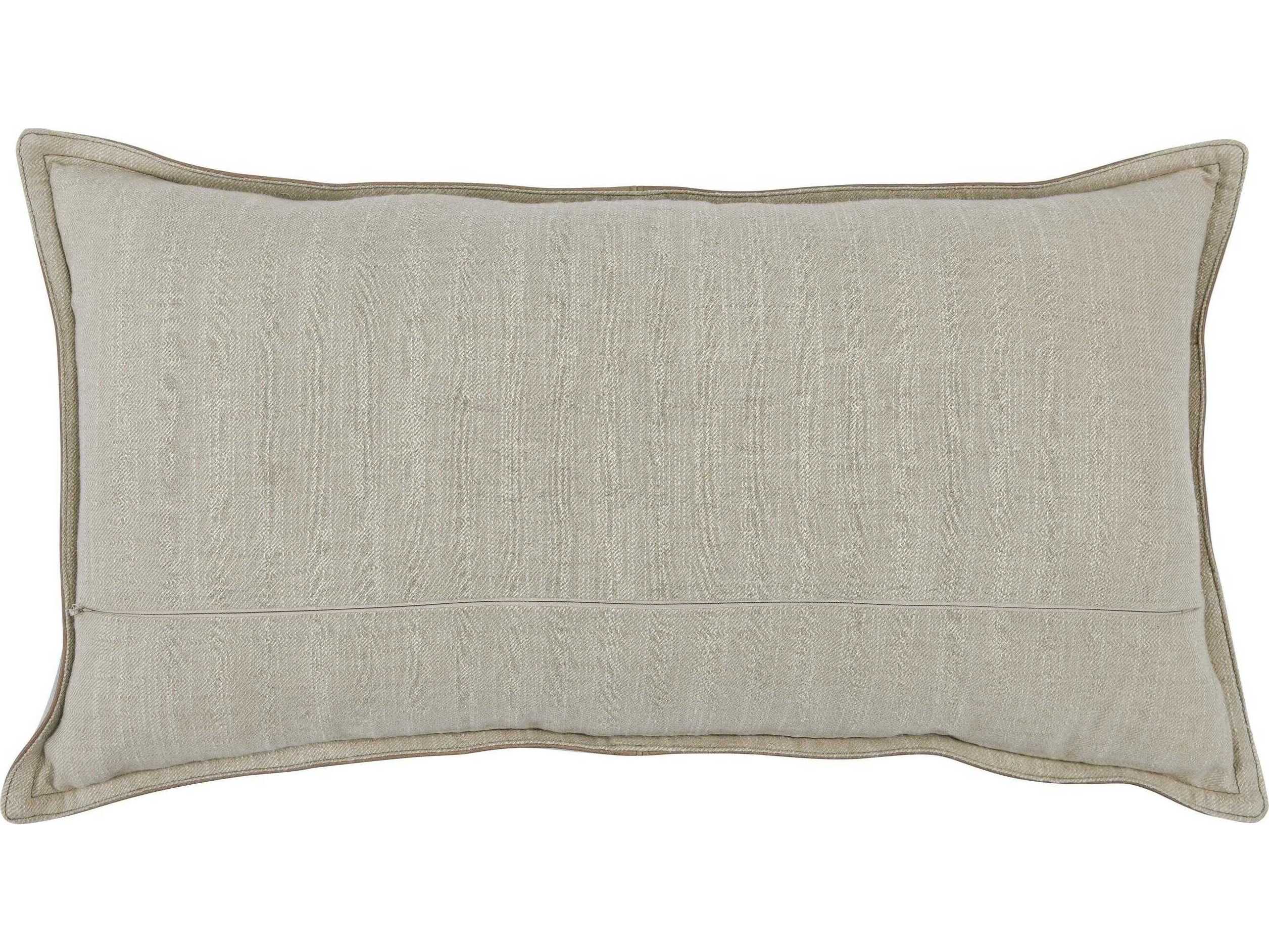 Villa by Classic Home Cheyenne Taupe Throw Pillow