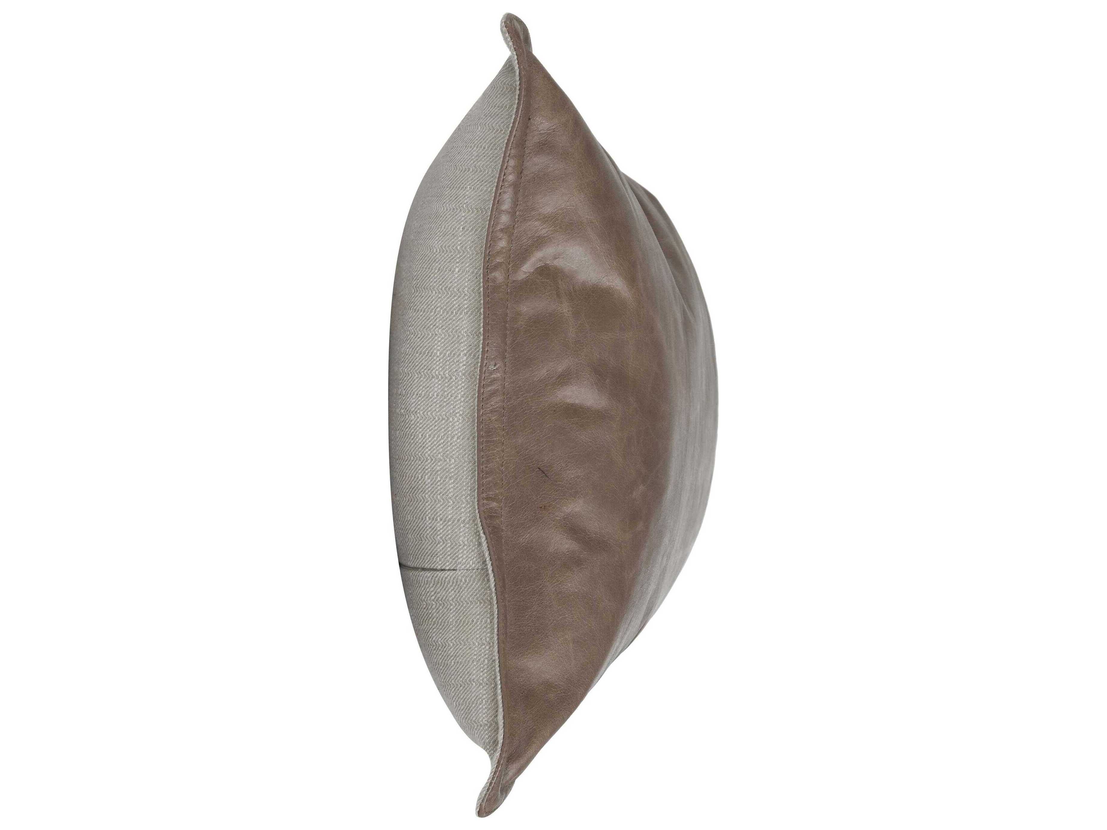 Villa by Classic Home Cheyenne Taupe Throw Pillow