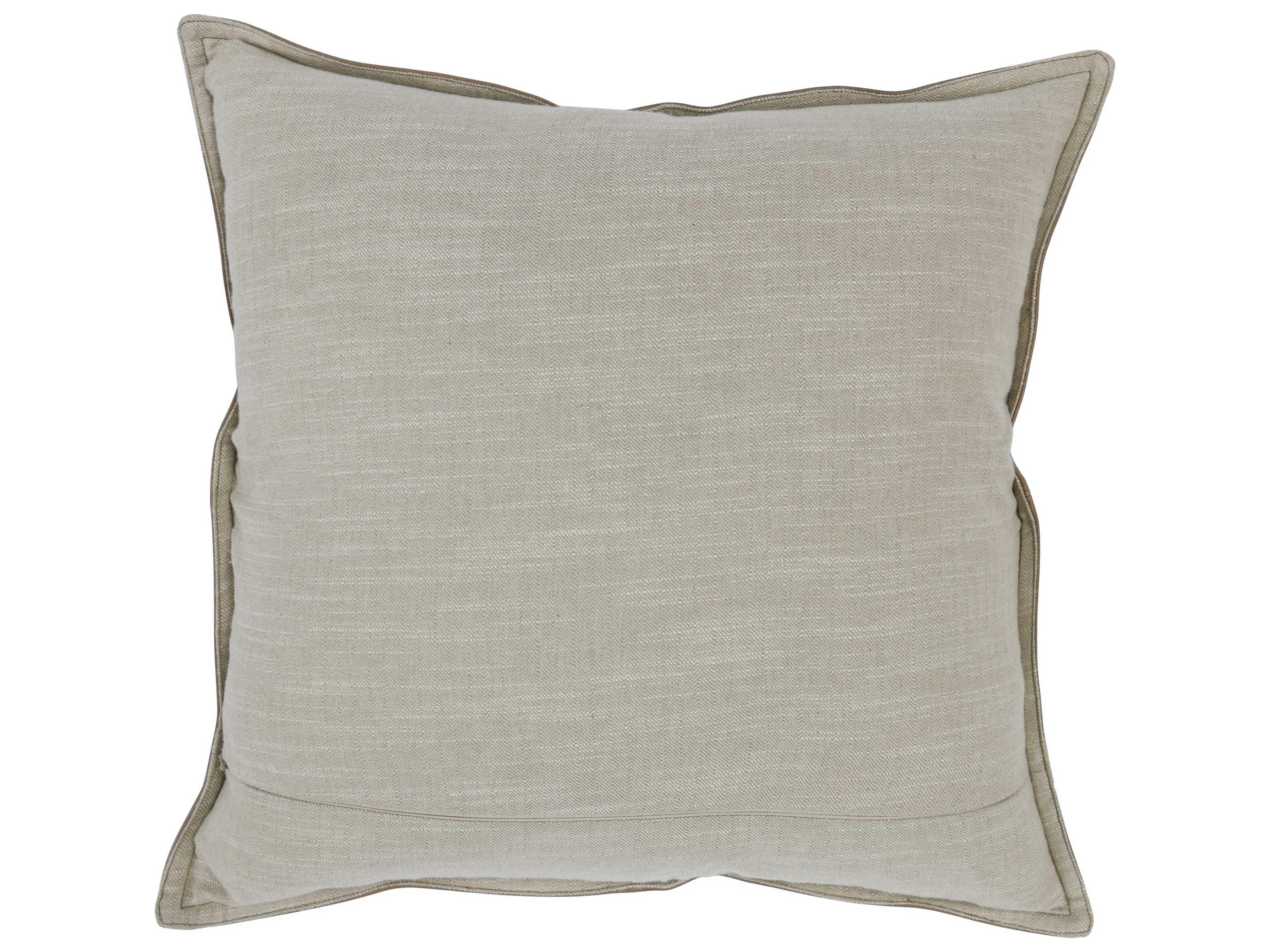 Villa by Classic Home Cheyenne Taupe Throw Pillow