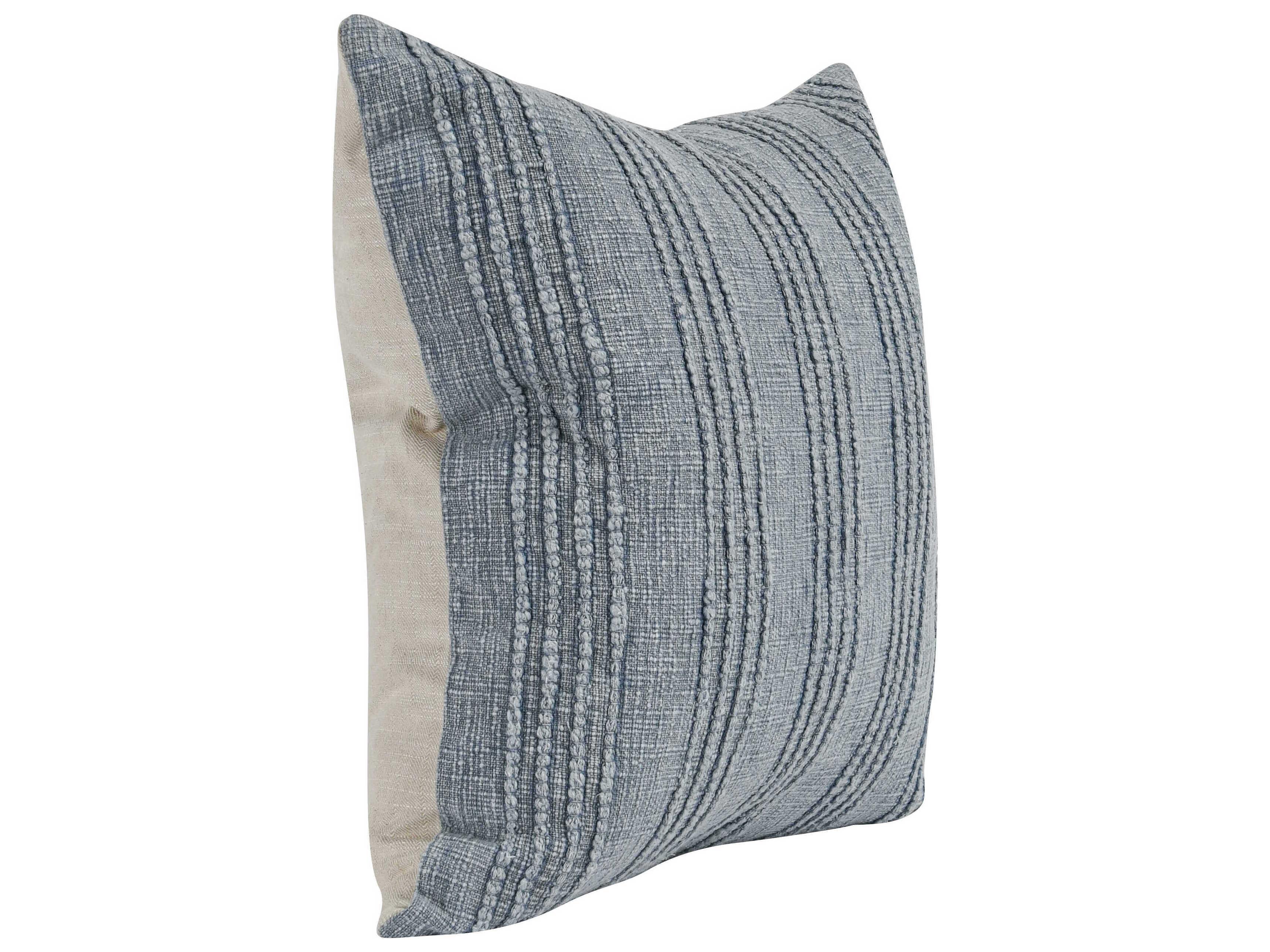 Villa by Classic Home Hannah Blue Throw Pillow
