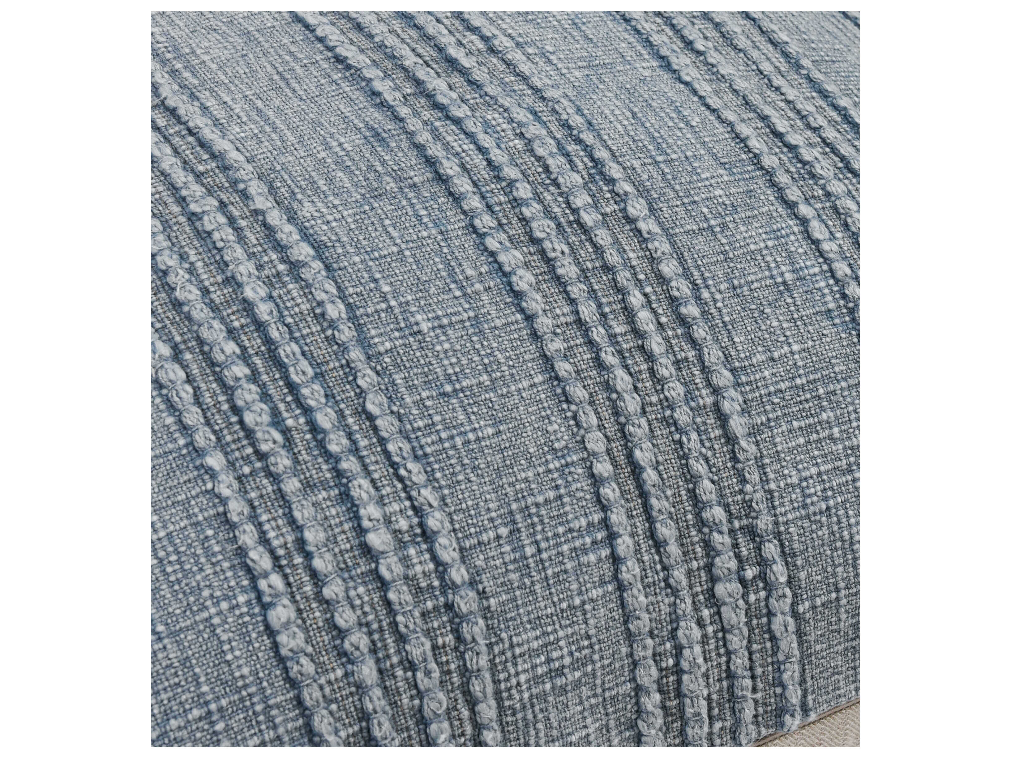 Villa by Classic Home Hannah Blue Throw Pillow