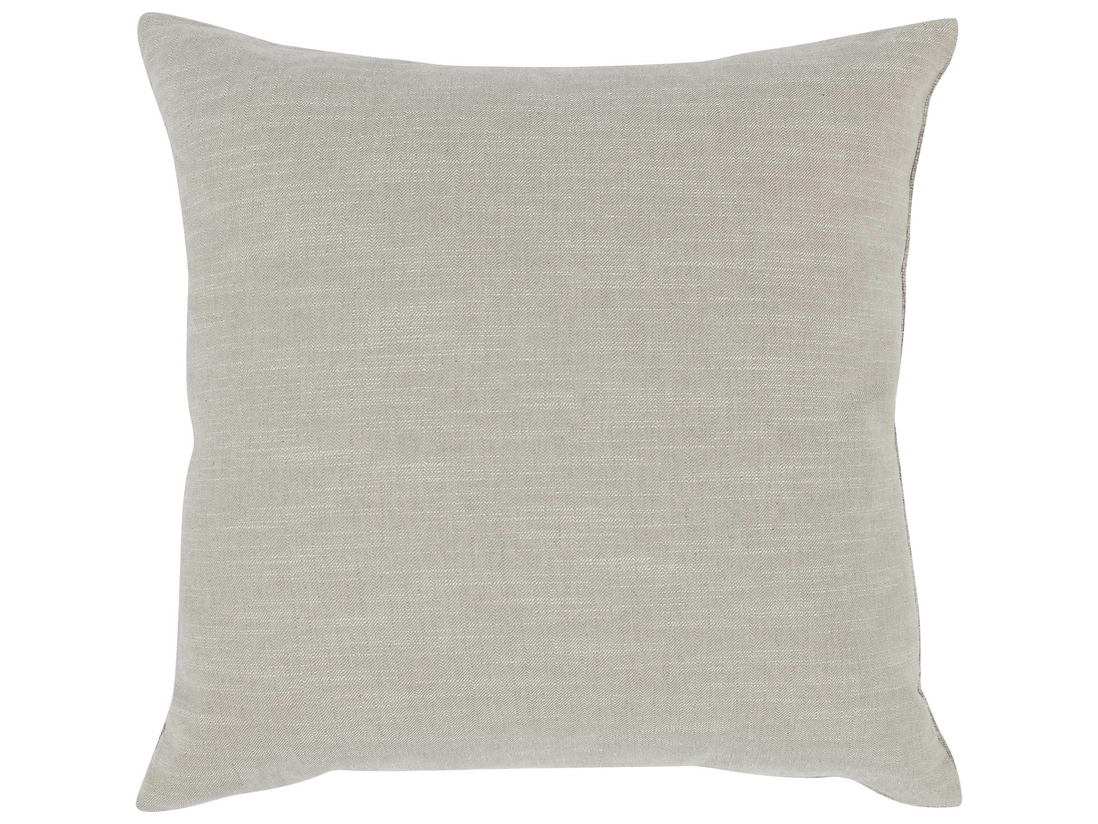 Villa by Classic Home Steam Taupe Natural Throw Pillow