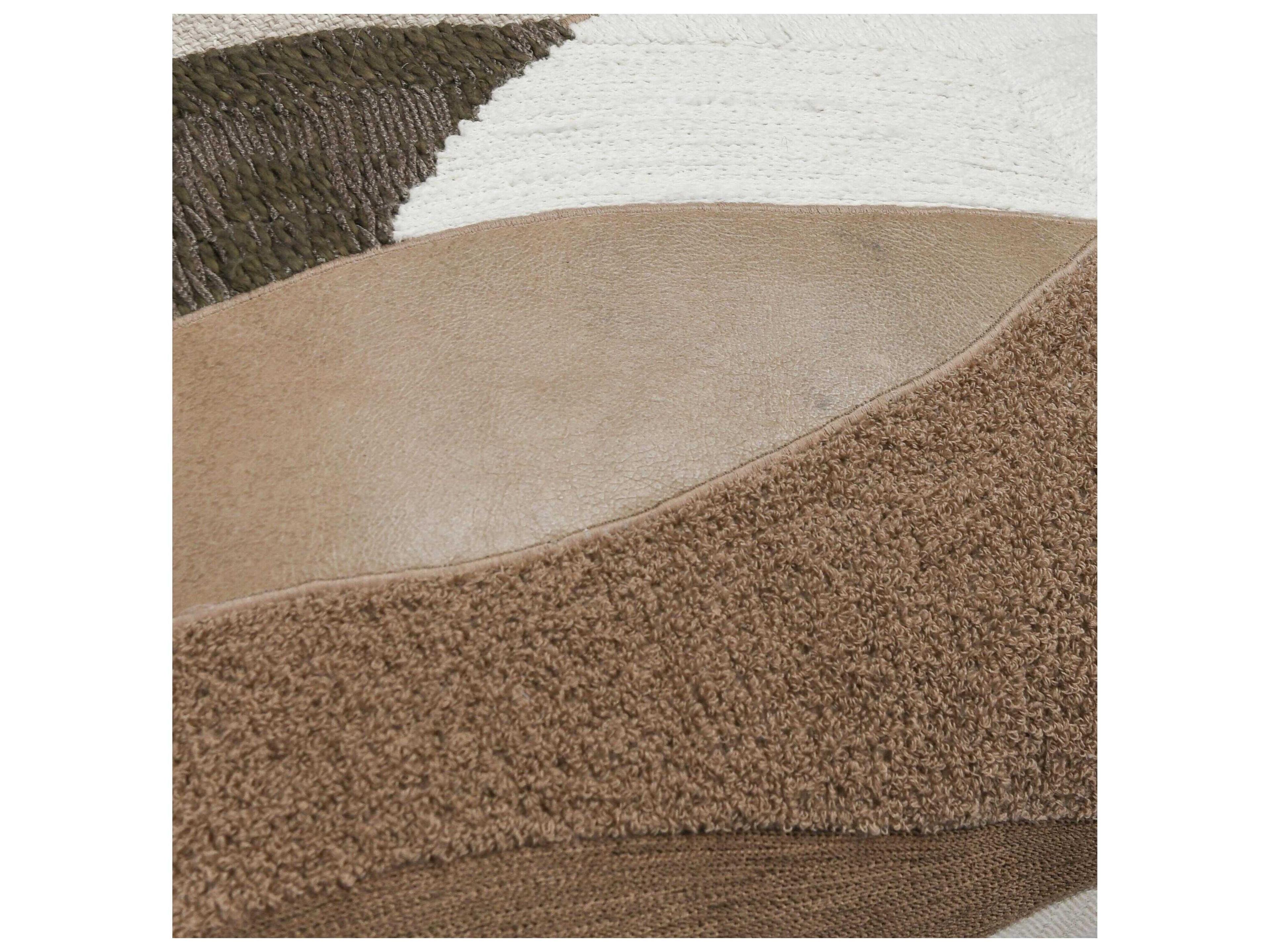 Villa by Classic Home Carve Brown Throw Pillow