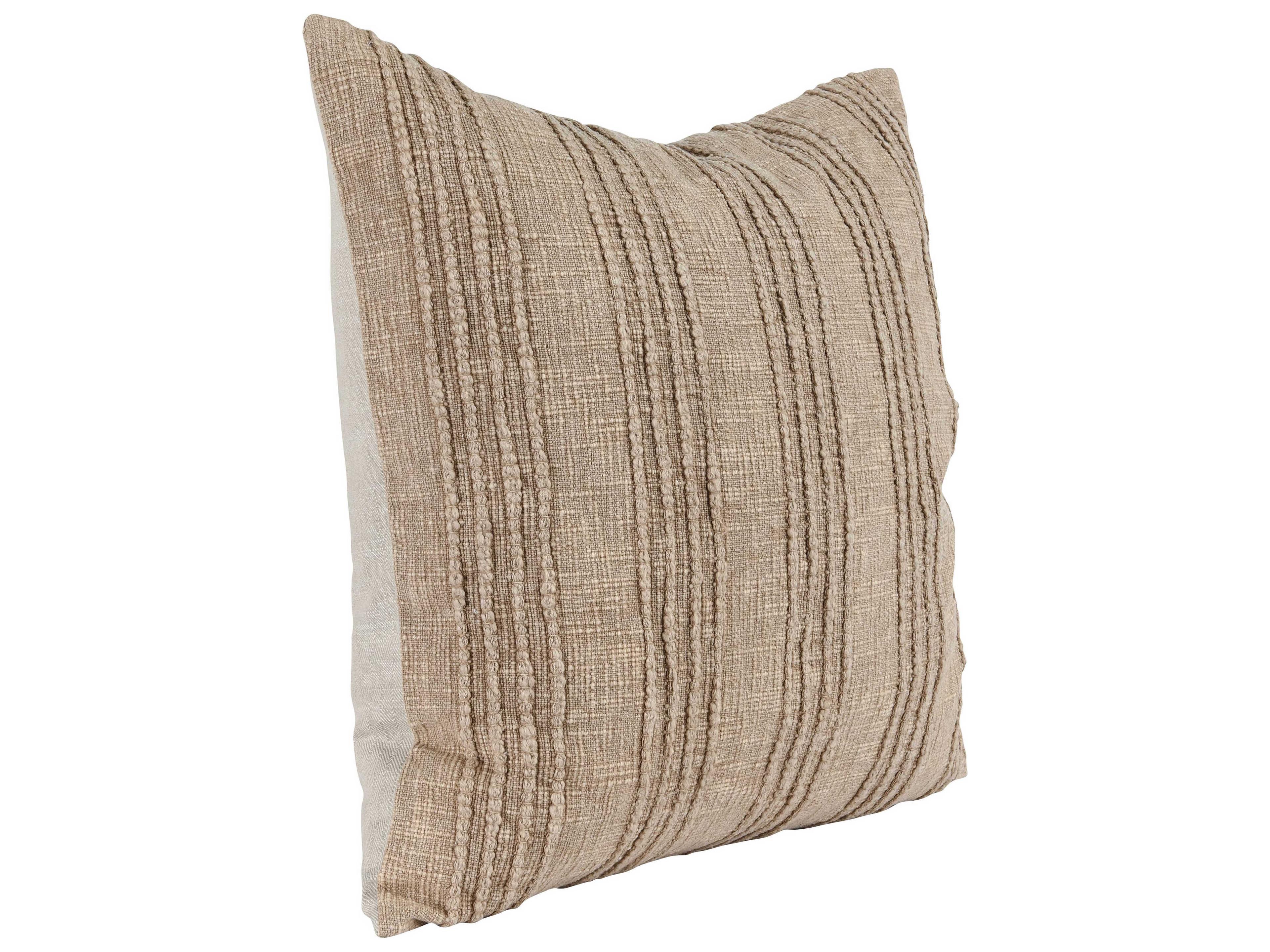 Villa by Classic Home Hannah Natural Throw Pillow