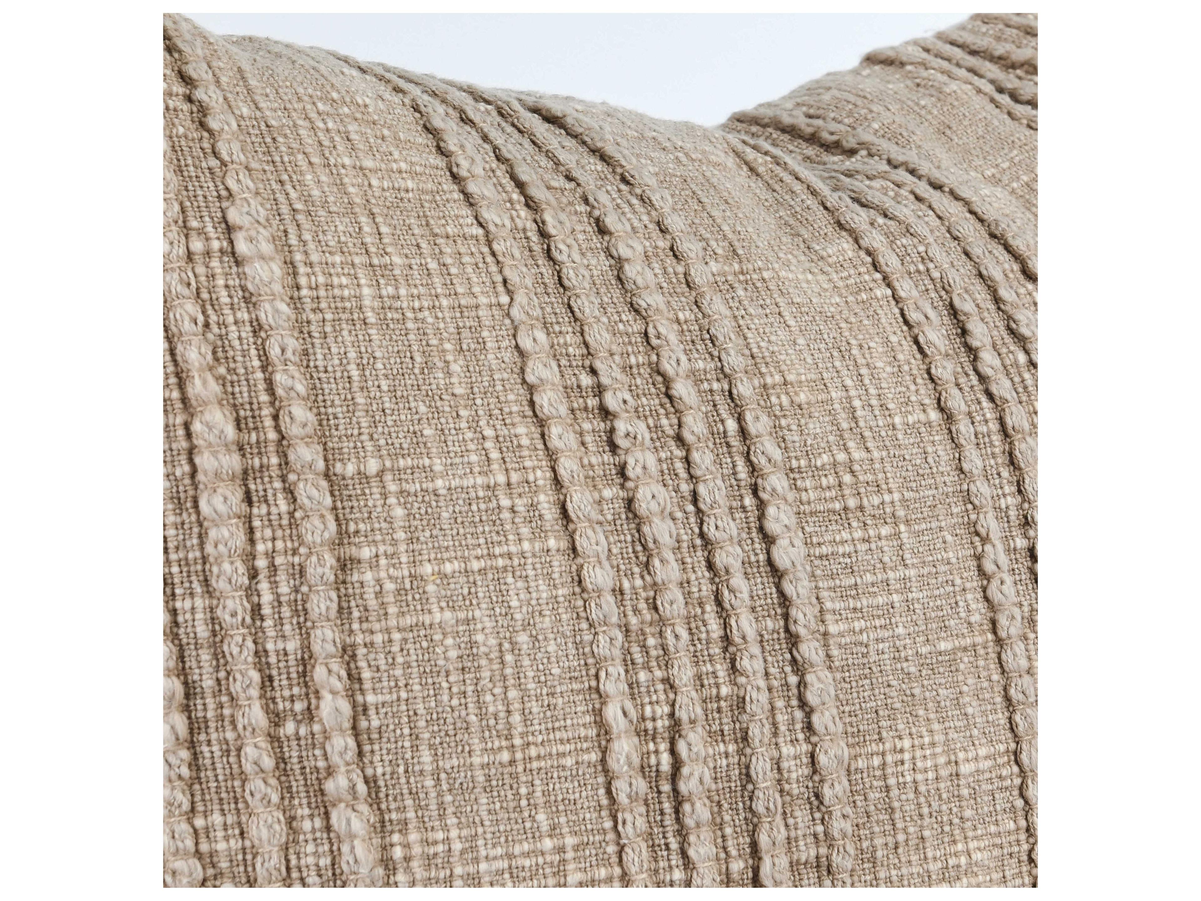 Villa by Classic Home Hannah Natural Throw Pillow