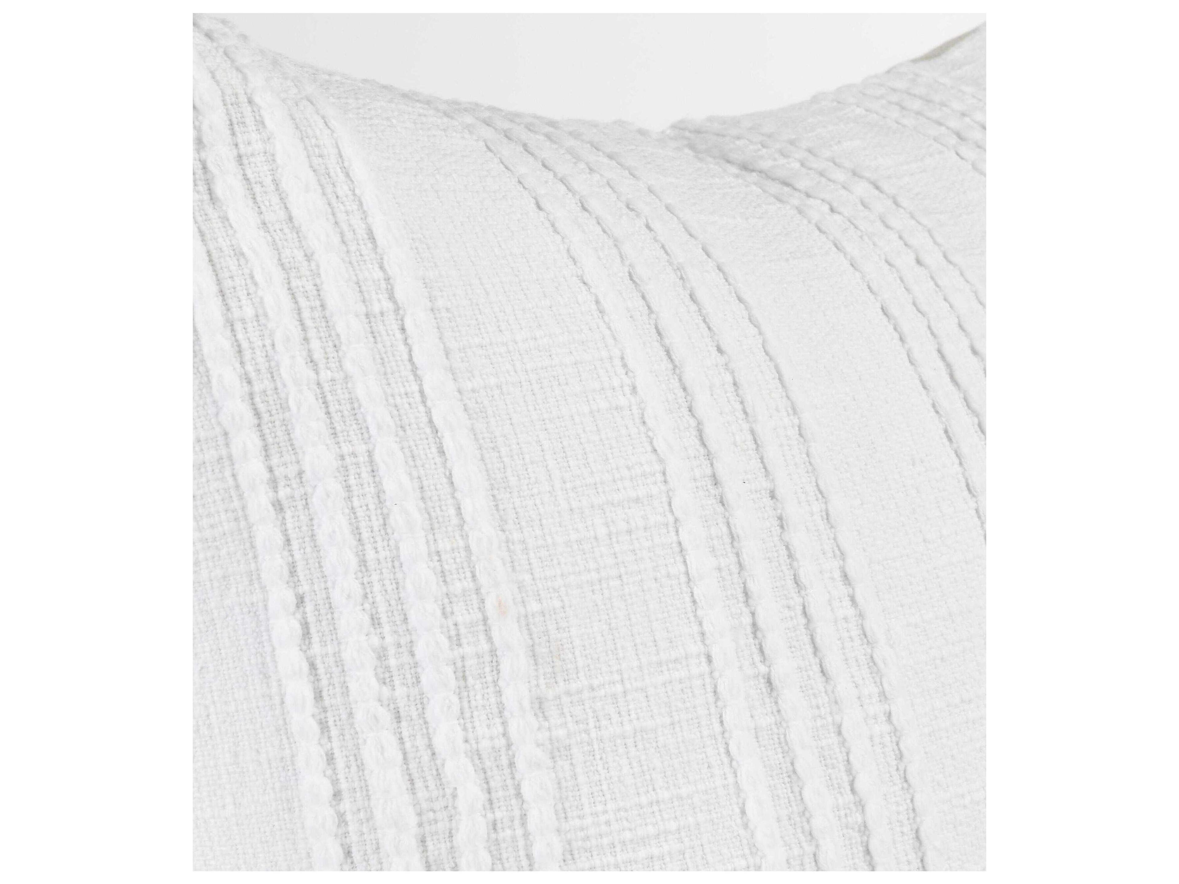 Villa by Classic Home Hannah Ivory Throw Pillow