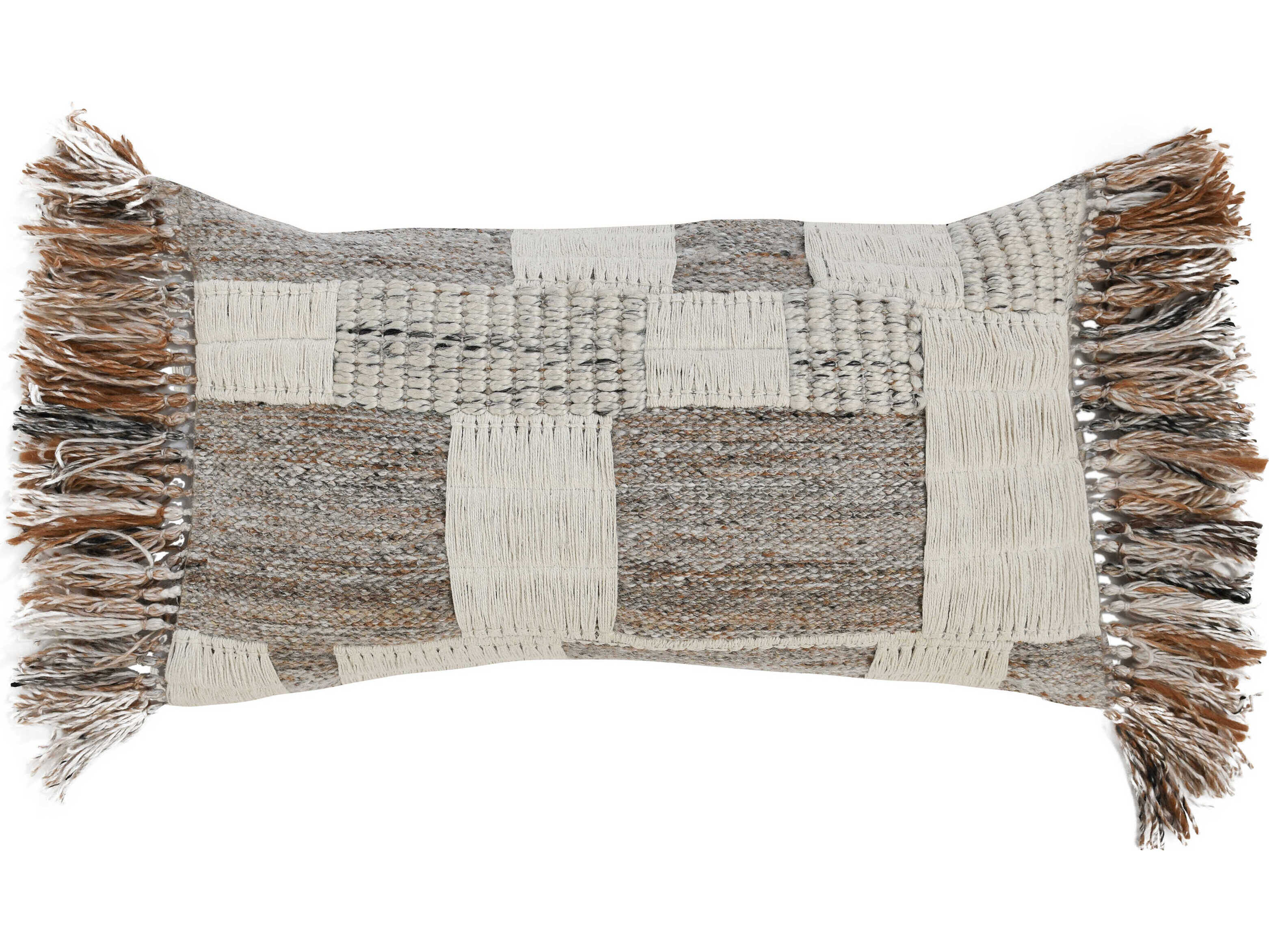 Villa by Classic Home Farah Natural Multicolor Throw Pillow