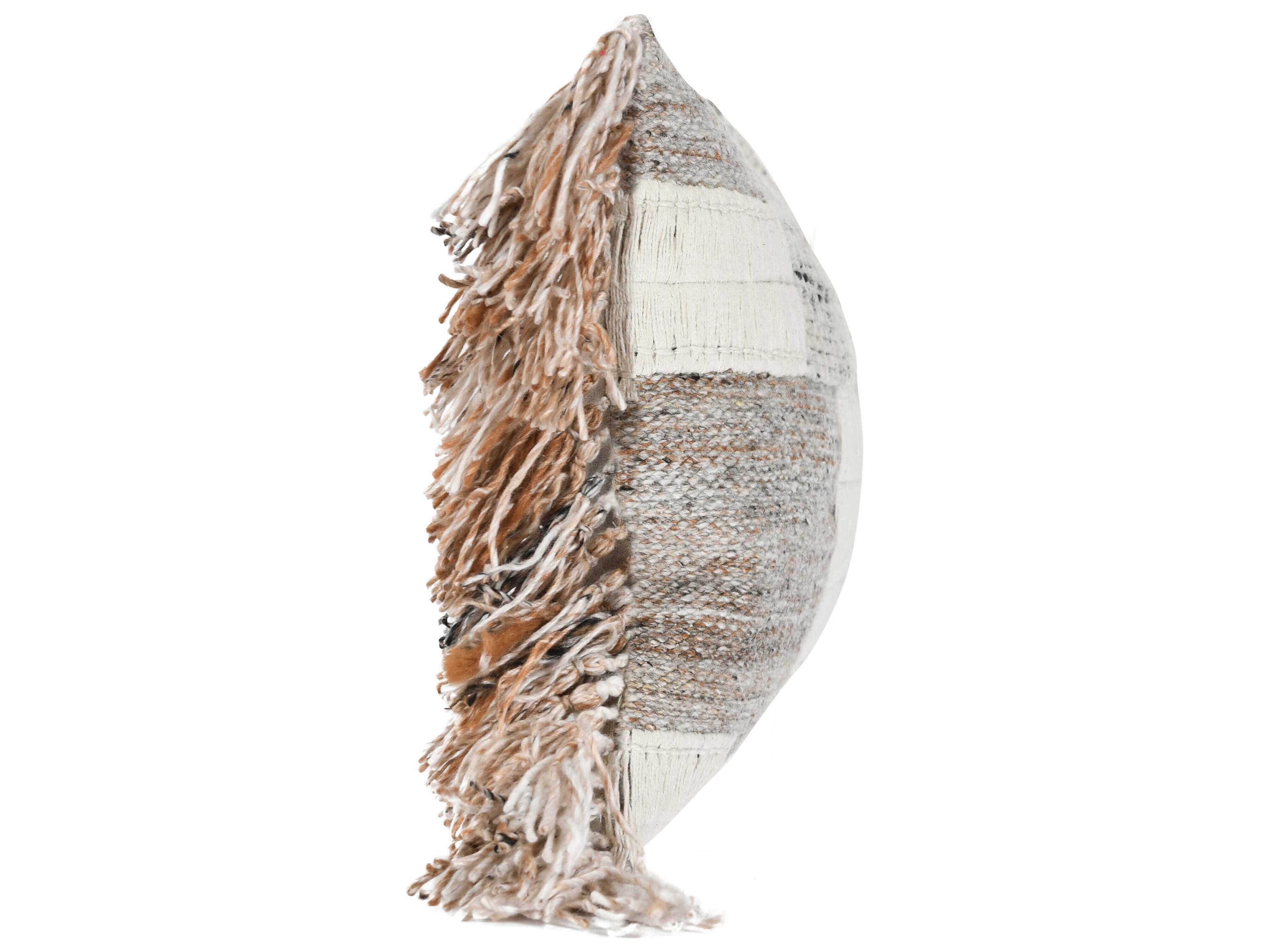 Villa by Classic Home Farah Natural Multicolor Throw Pillow