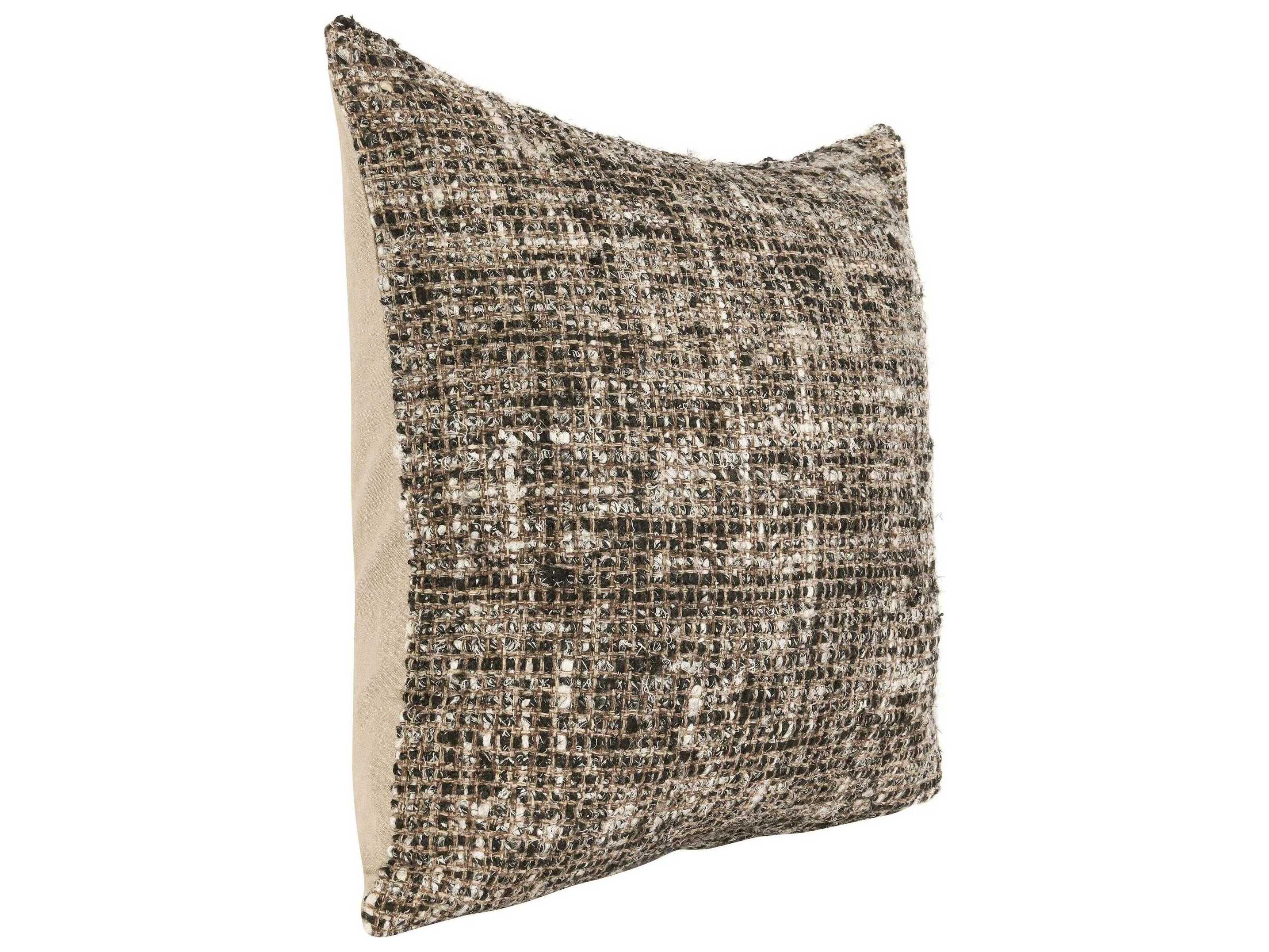 Villa by Classic Home Porter Black Throw Pillow