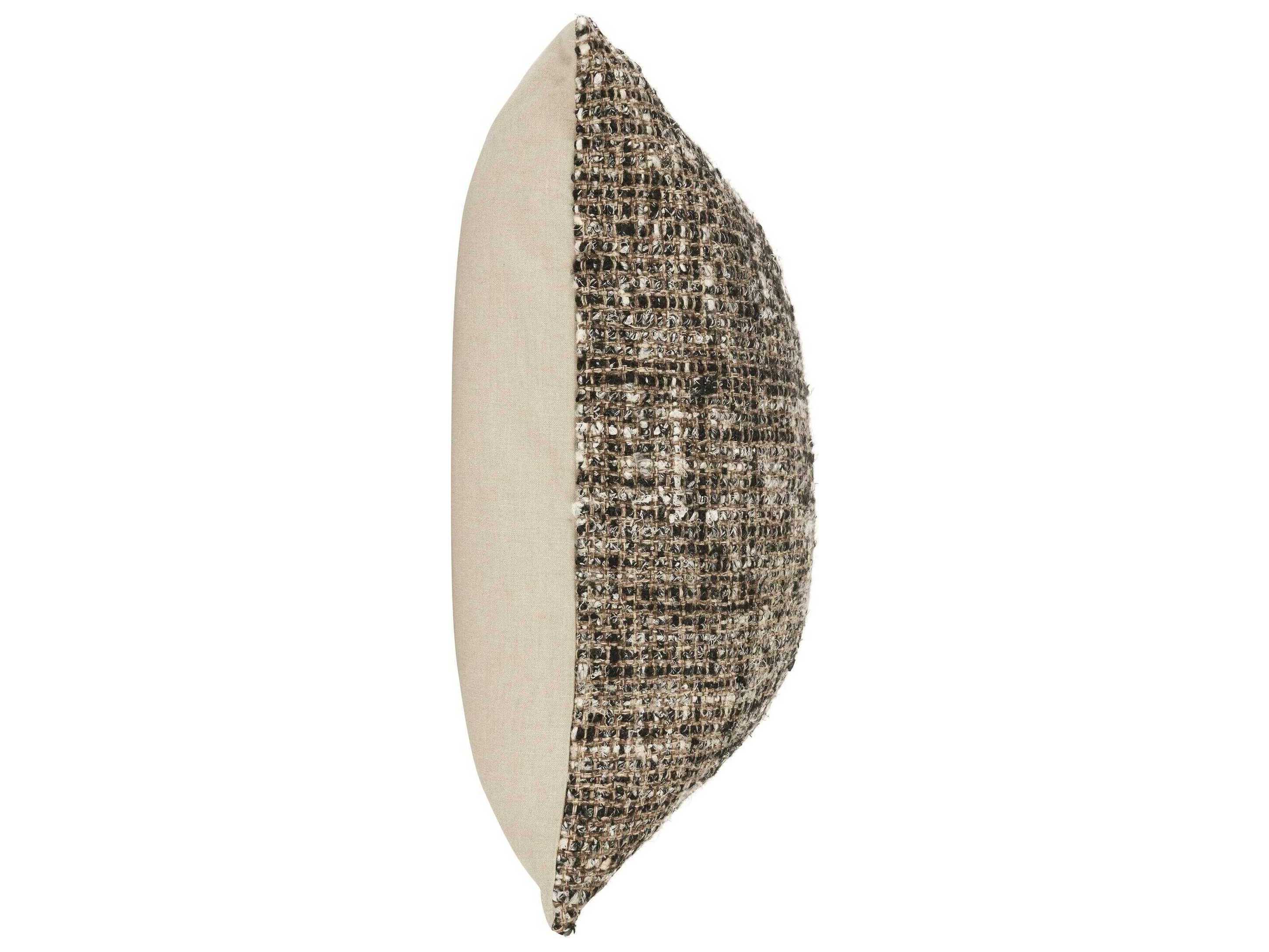 Villa by Classic Home Porter Black Throw Pillow