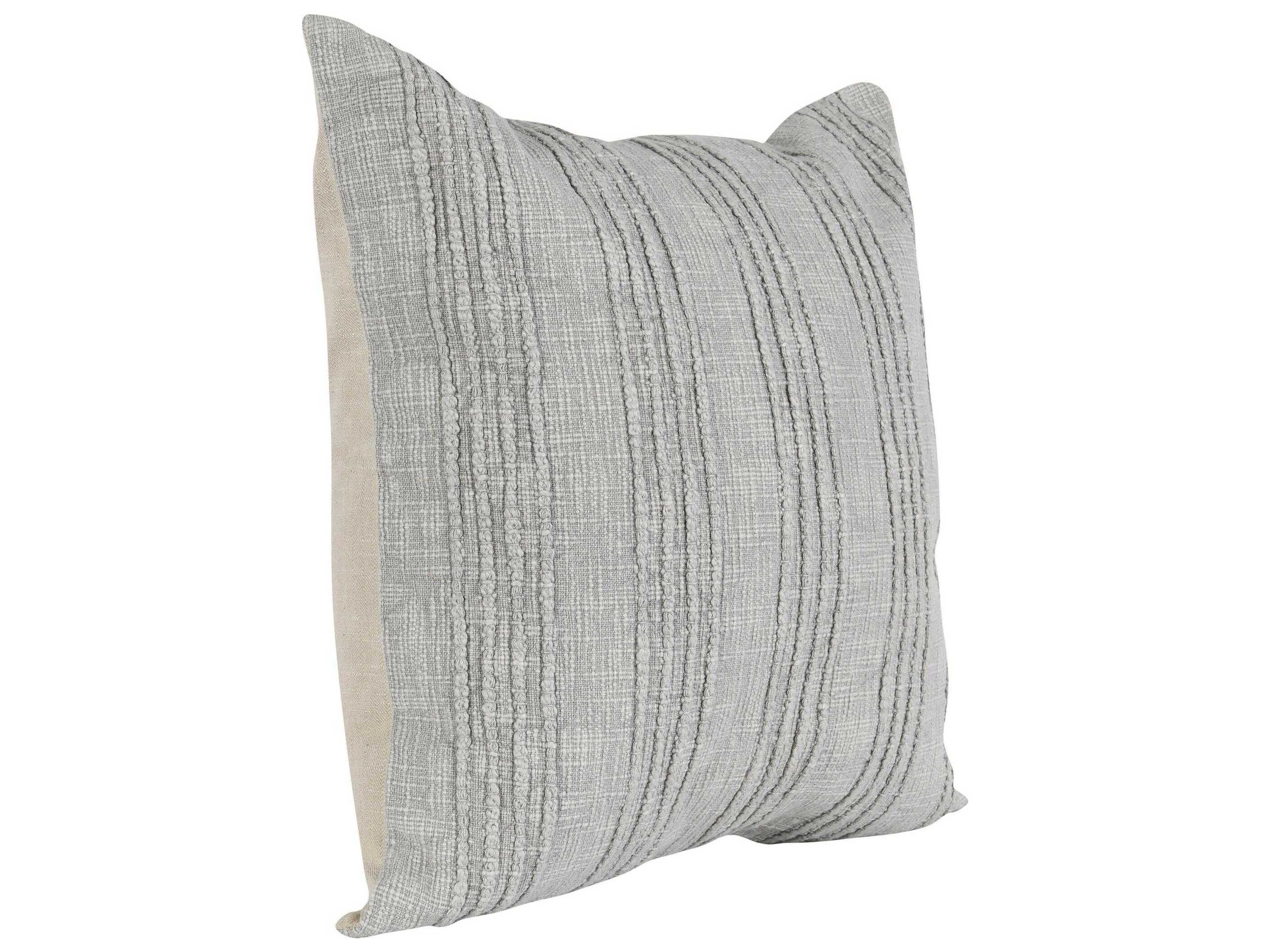 Villa by Classic Home Hannah Gray Throw Pillow