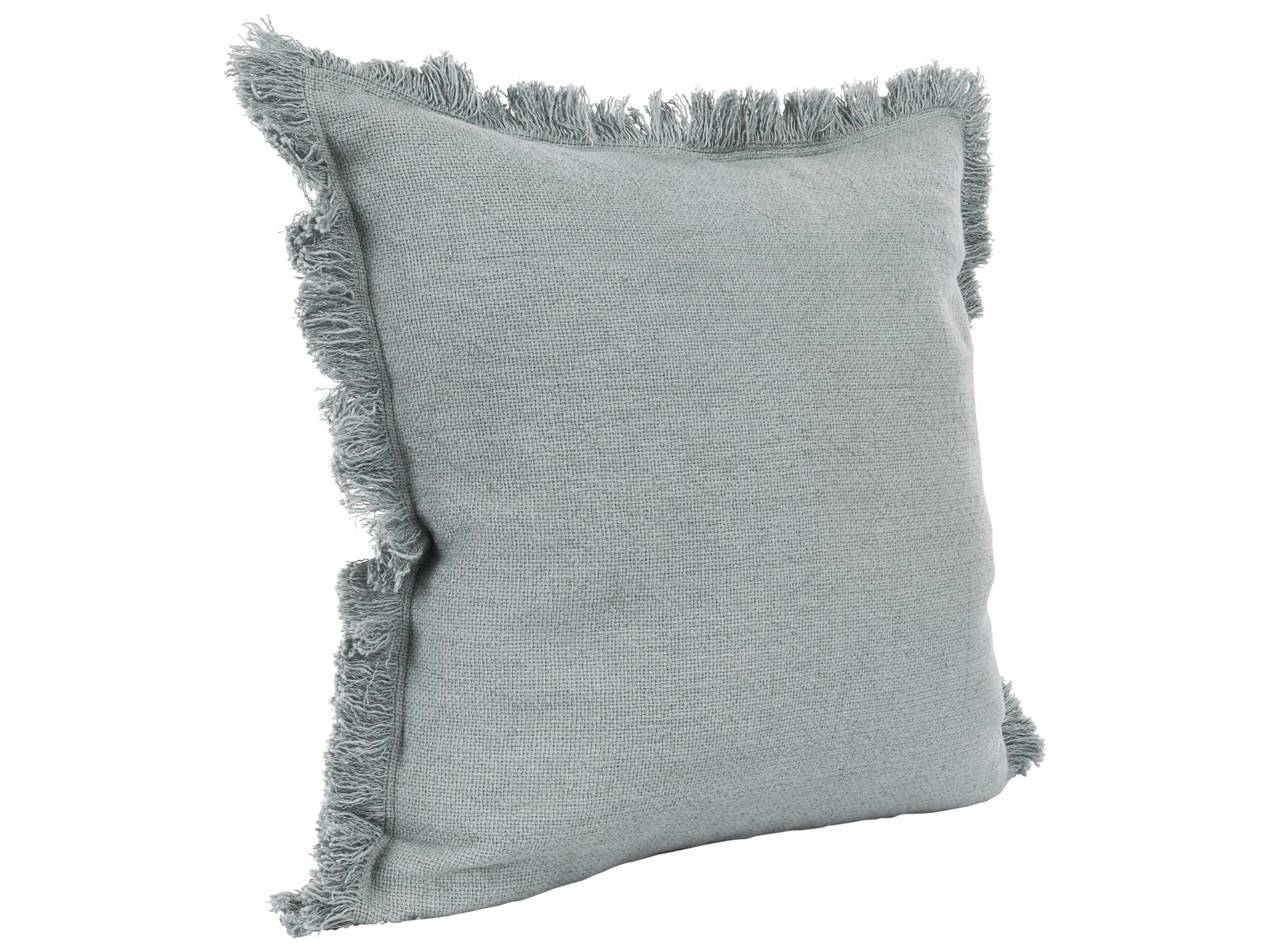 Villa by Classic Home Agatha Aqua Blue Throw Pillow