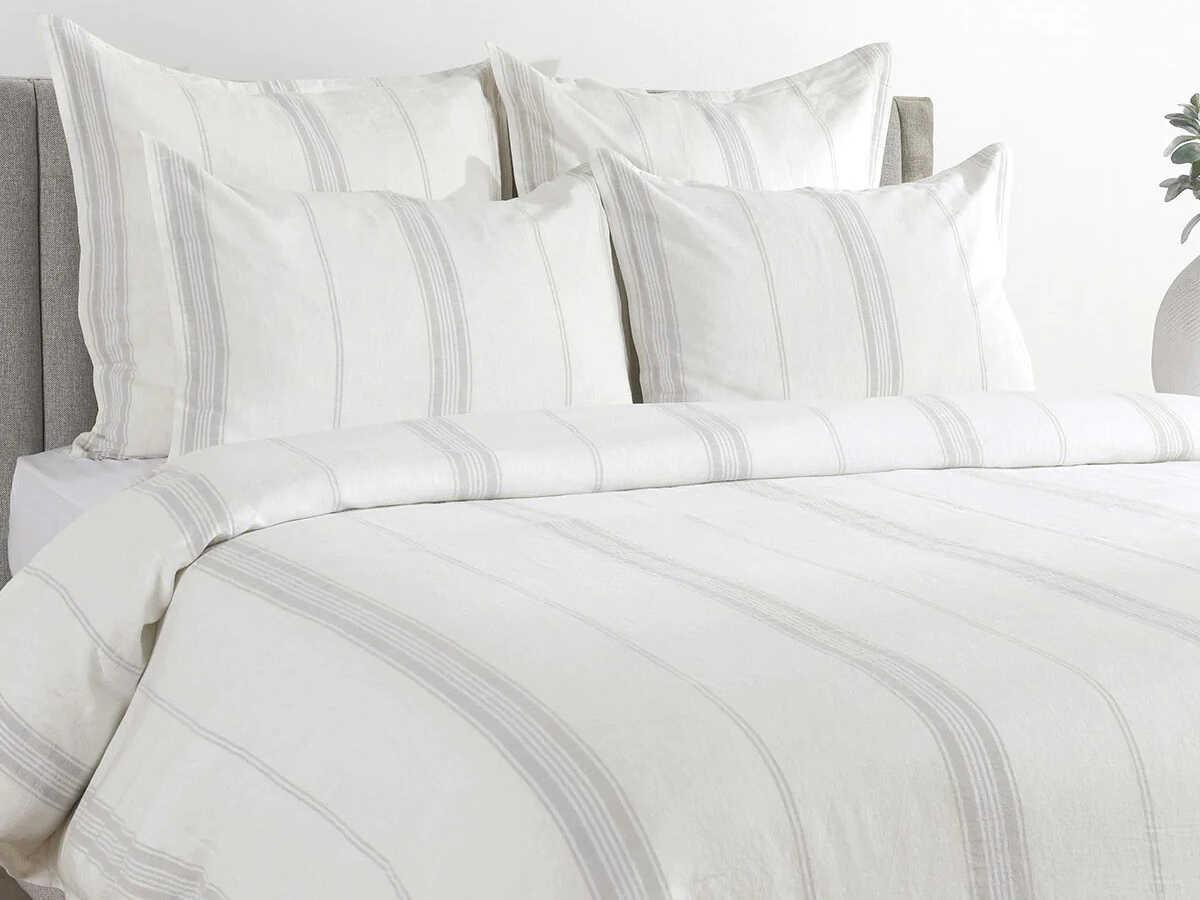 Villa by Classic Home Jayson Gray Stripe Euro Sham