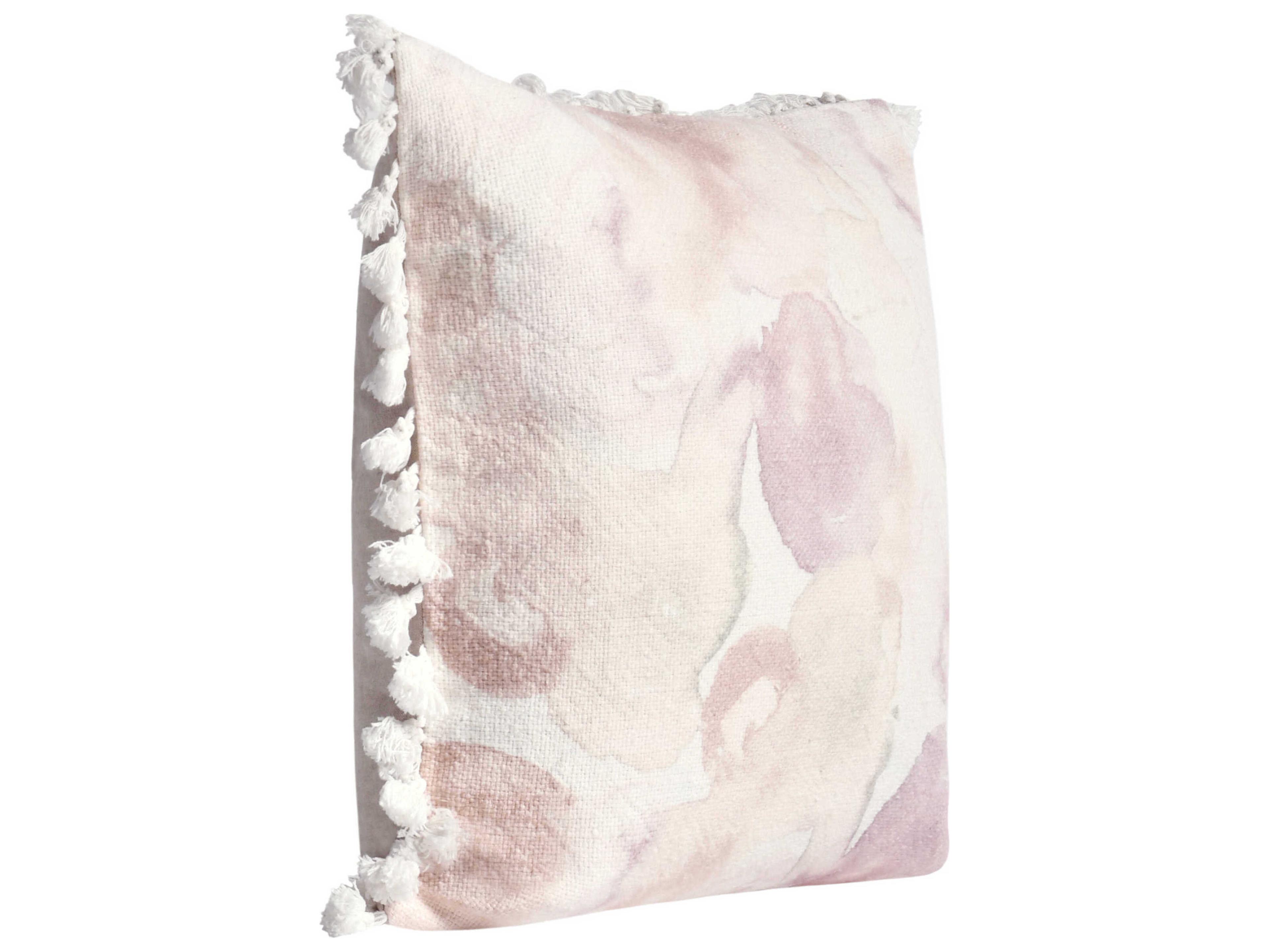 Villa by Classic Home Lily Pink Throw Pillow