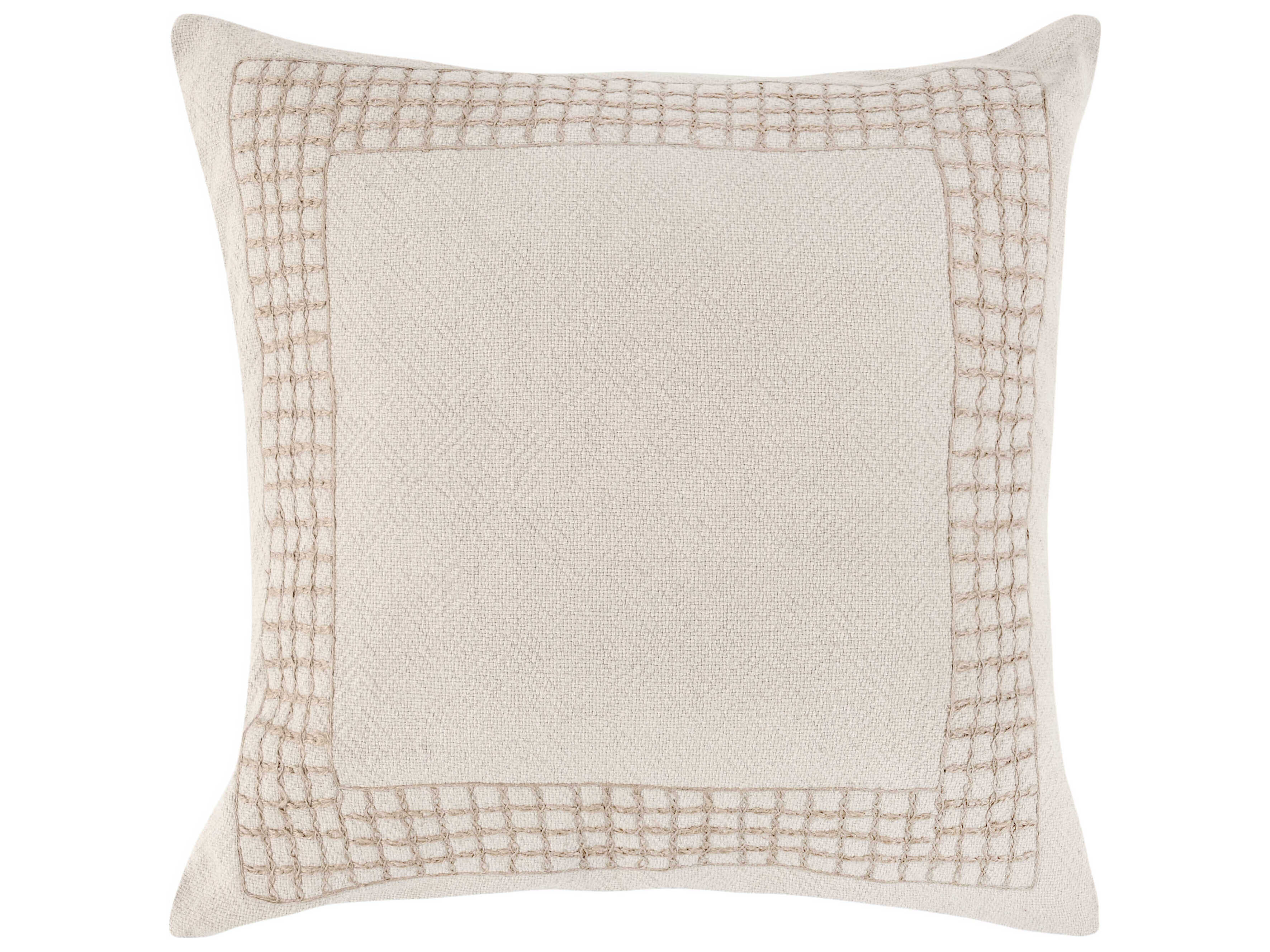 Villa by Classic Home Marina Beige Throw Pillow
