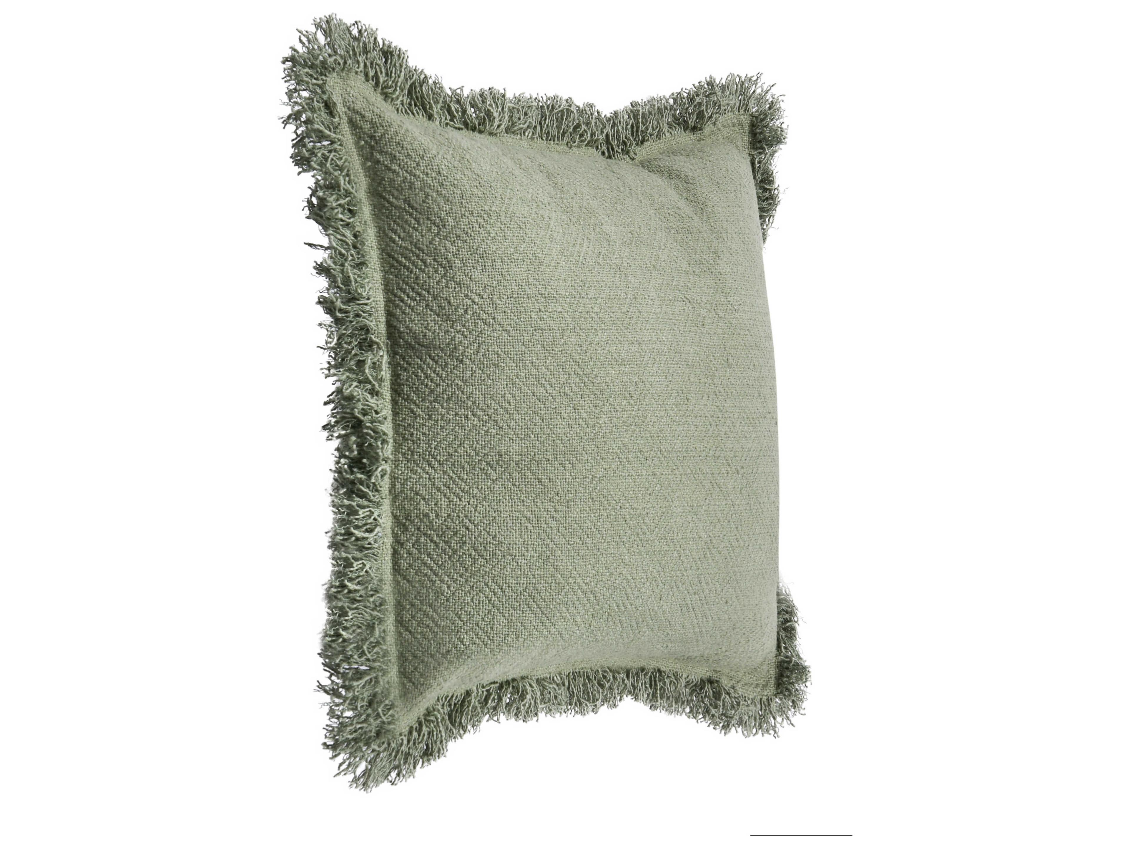 Villa by Classic Home Agatha Cedar Green Throw Pillow