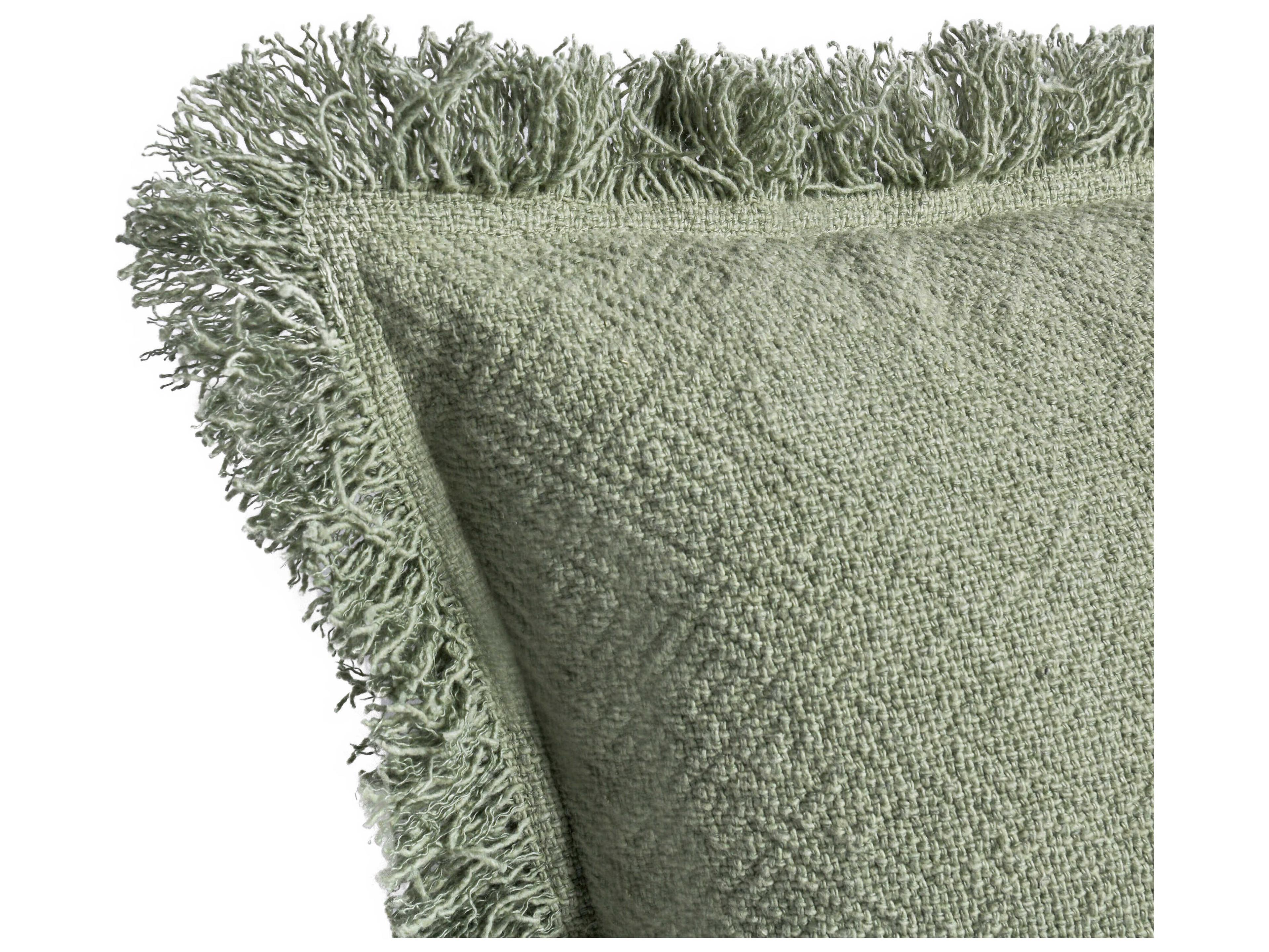 Villa by Classic Home Agatha Cedar Green Throw Pillow