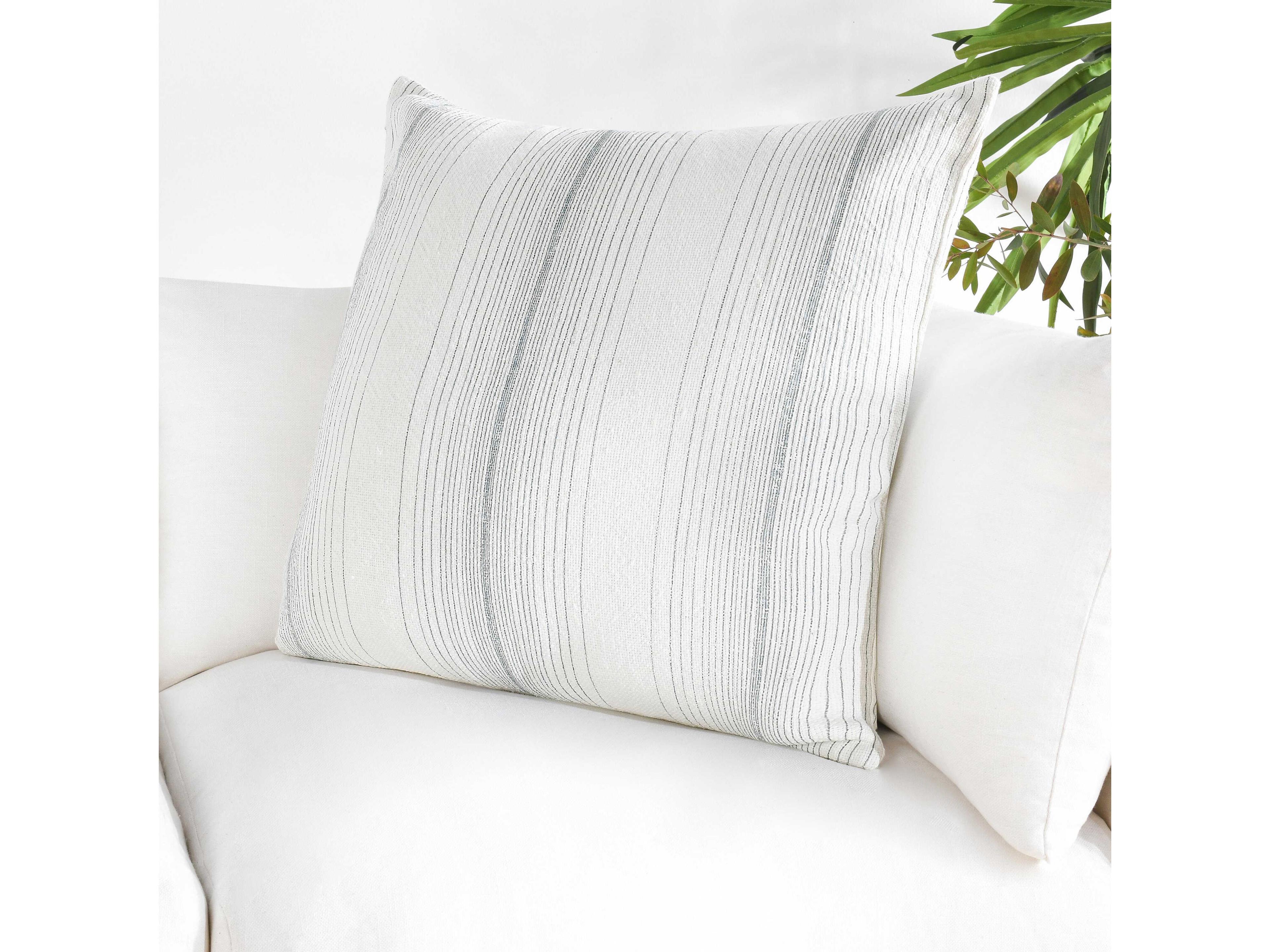 Villa by Classic Home Theta Capri Blue Throw Pillow