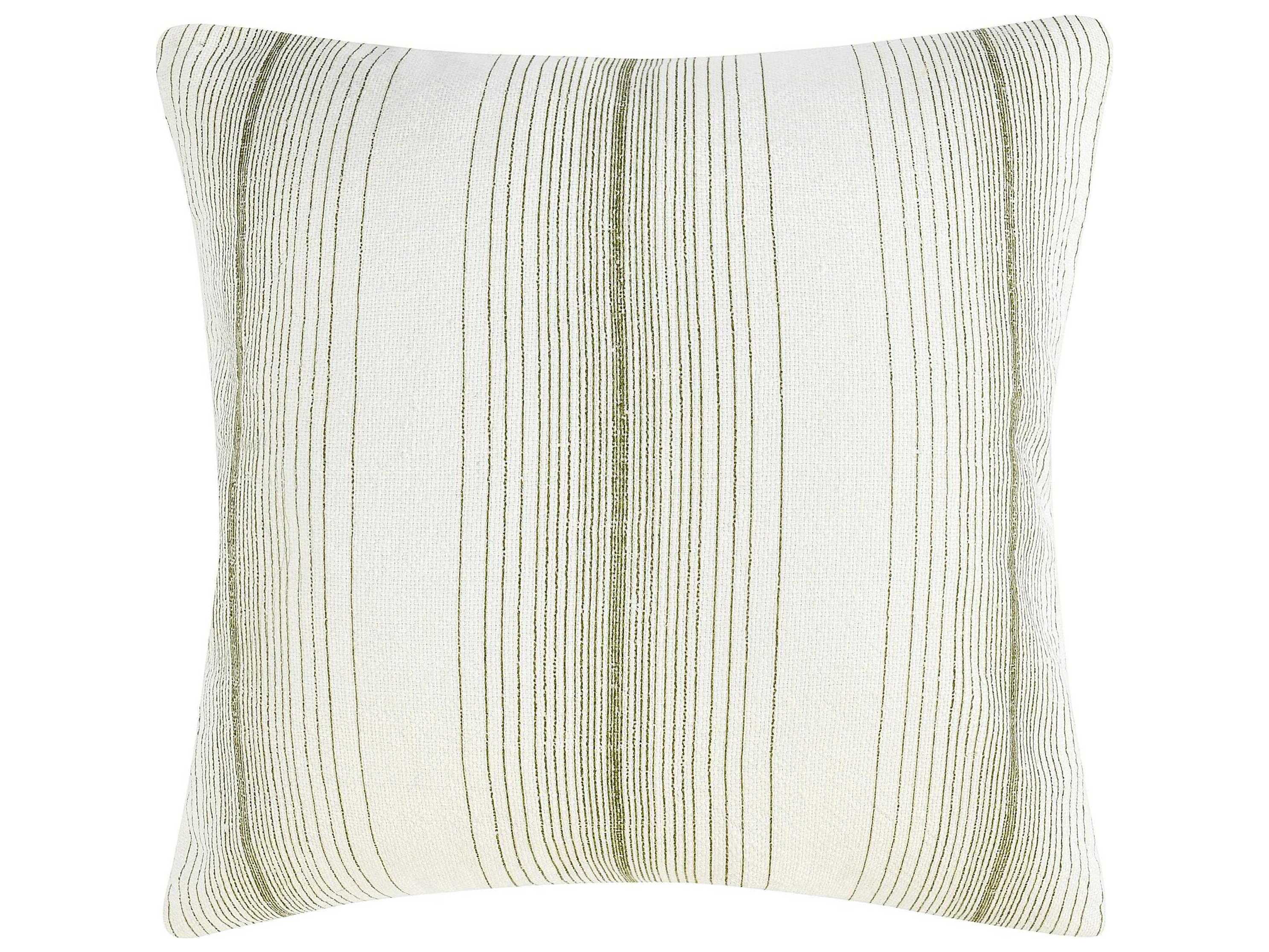 Villa by Classic Home Theta Wheat Green Throw Pillow