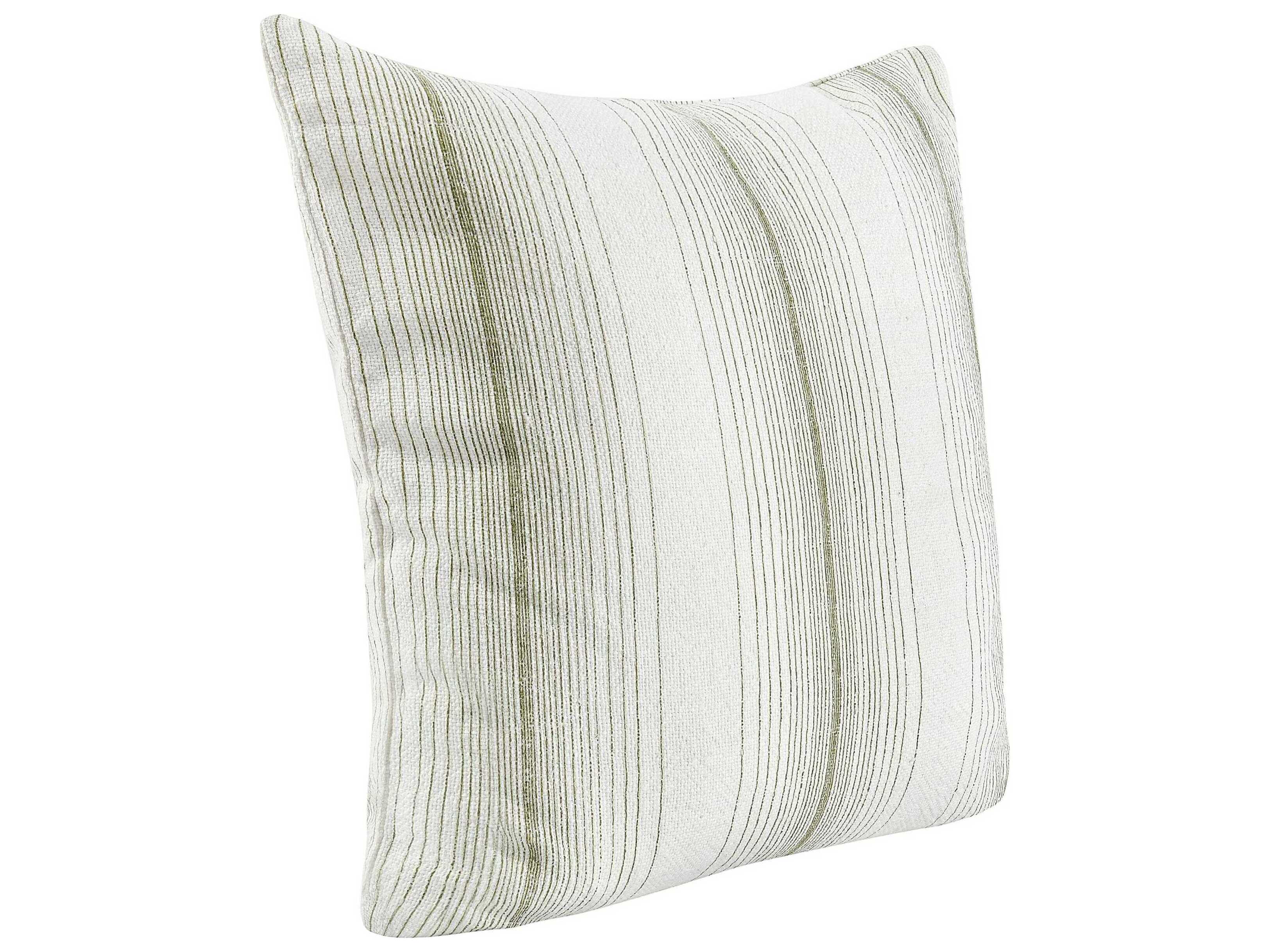 Villa by Classic Home Theta Wheat Green Throw Pillow