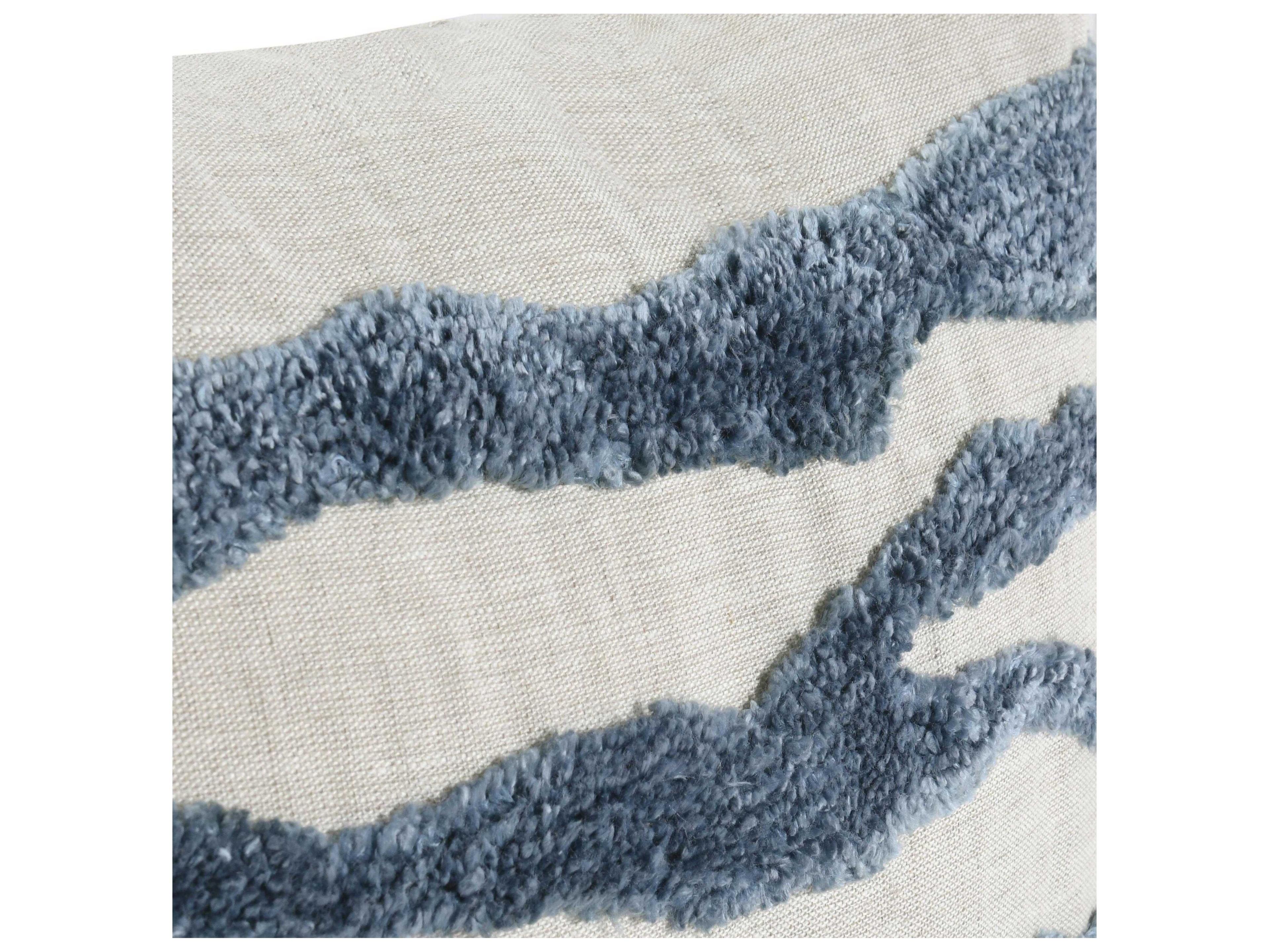 Villa by Classic Home Passage Capri Blue Throw Pillow