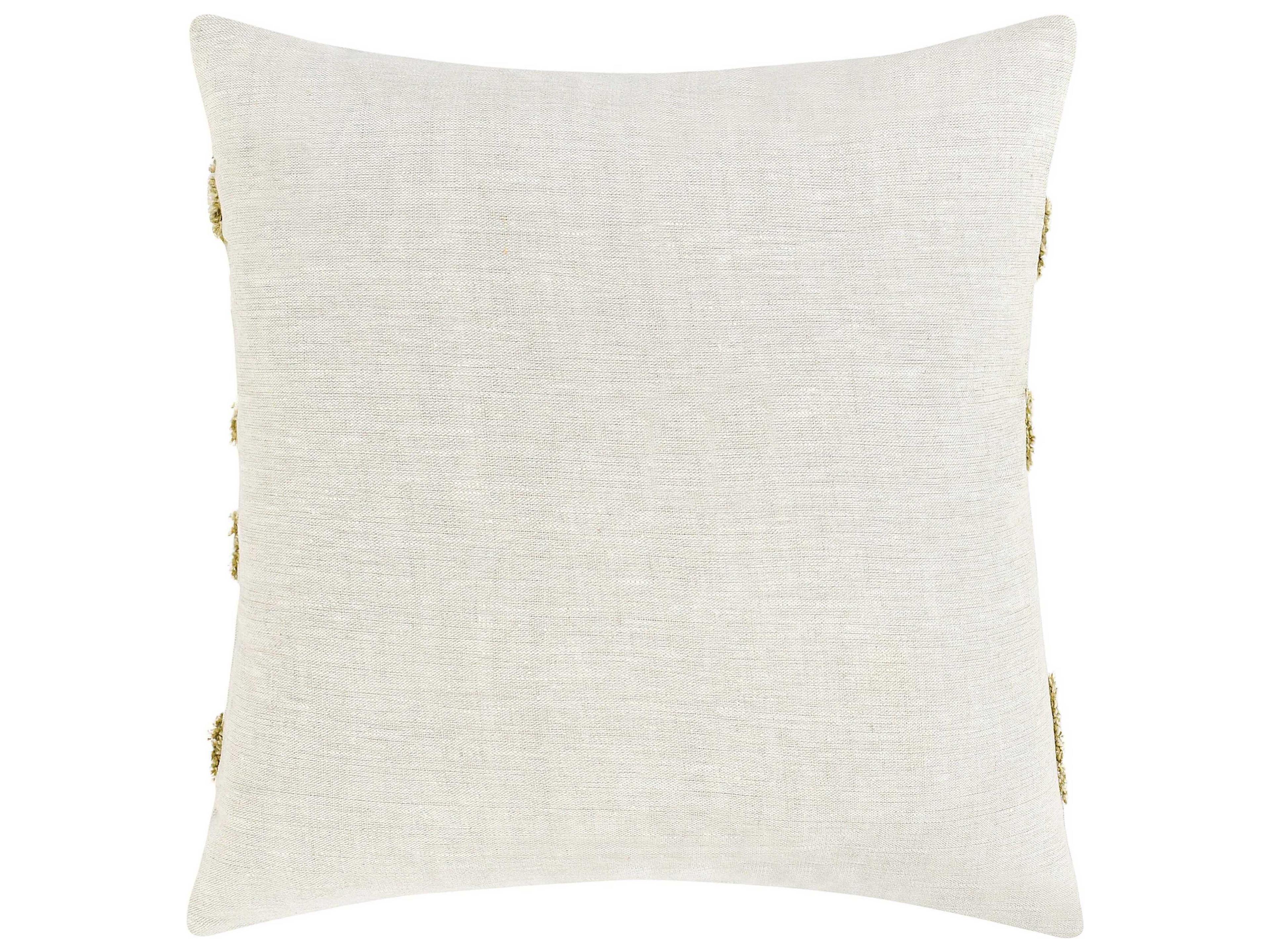 Villa by Classic Home Passage Wheat Green Throw Pillow