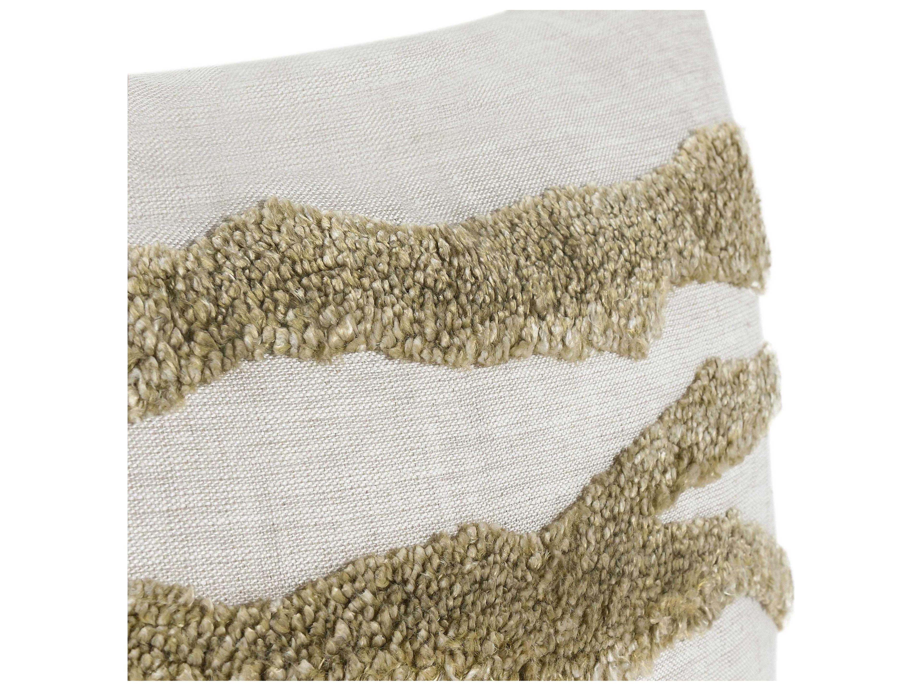 Villa by Classic Home Passage Wheat Green Throw Pillow