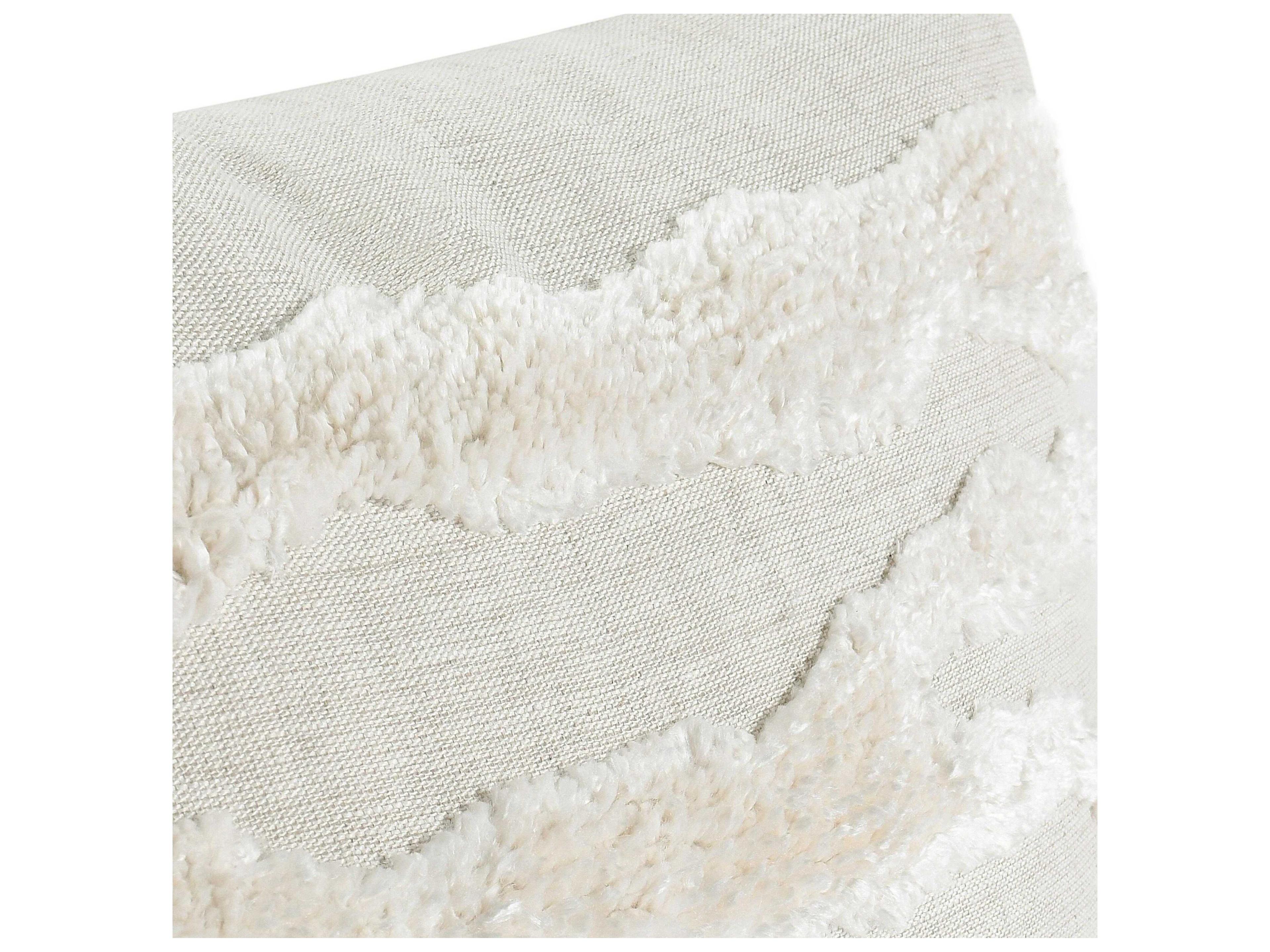 Villa by Classic Home Passage Ivory Throw Pillow