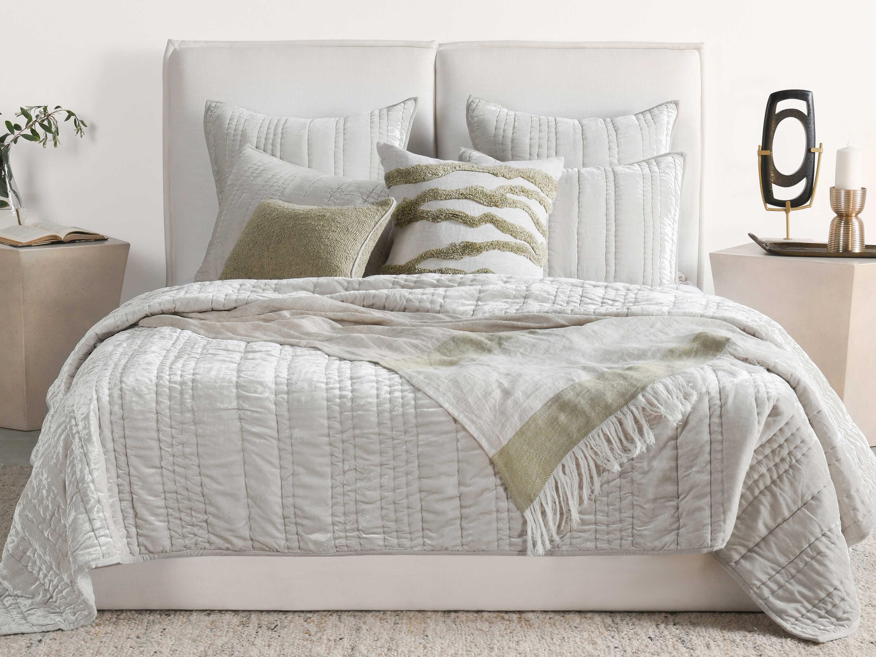 Villa by Classic Home Seville Oyster Gray Euro Sham