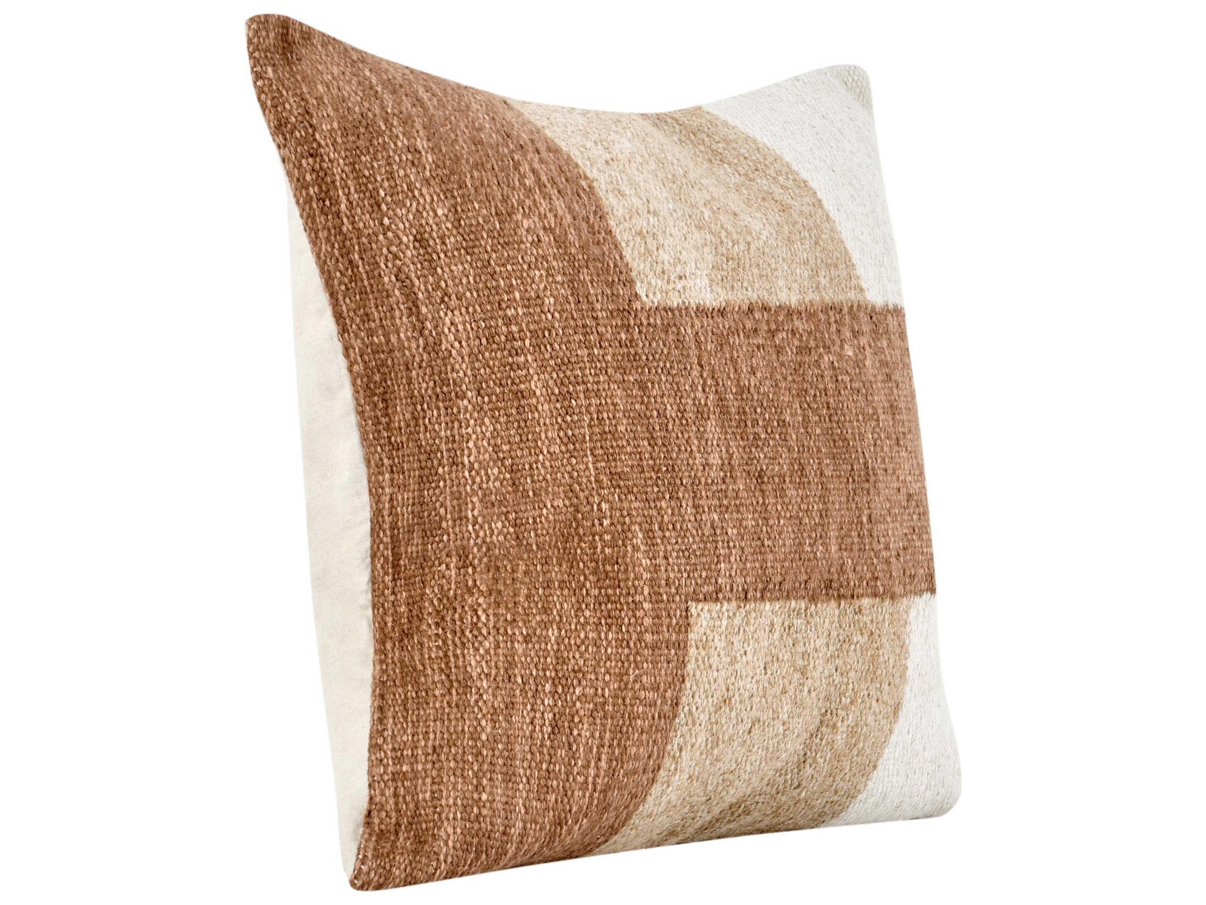 Villa by Classic Home Kass Terracotta Throw Pillow