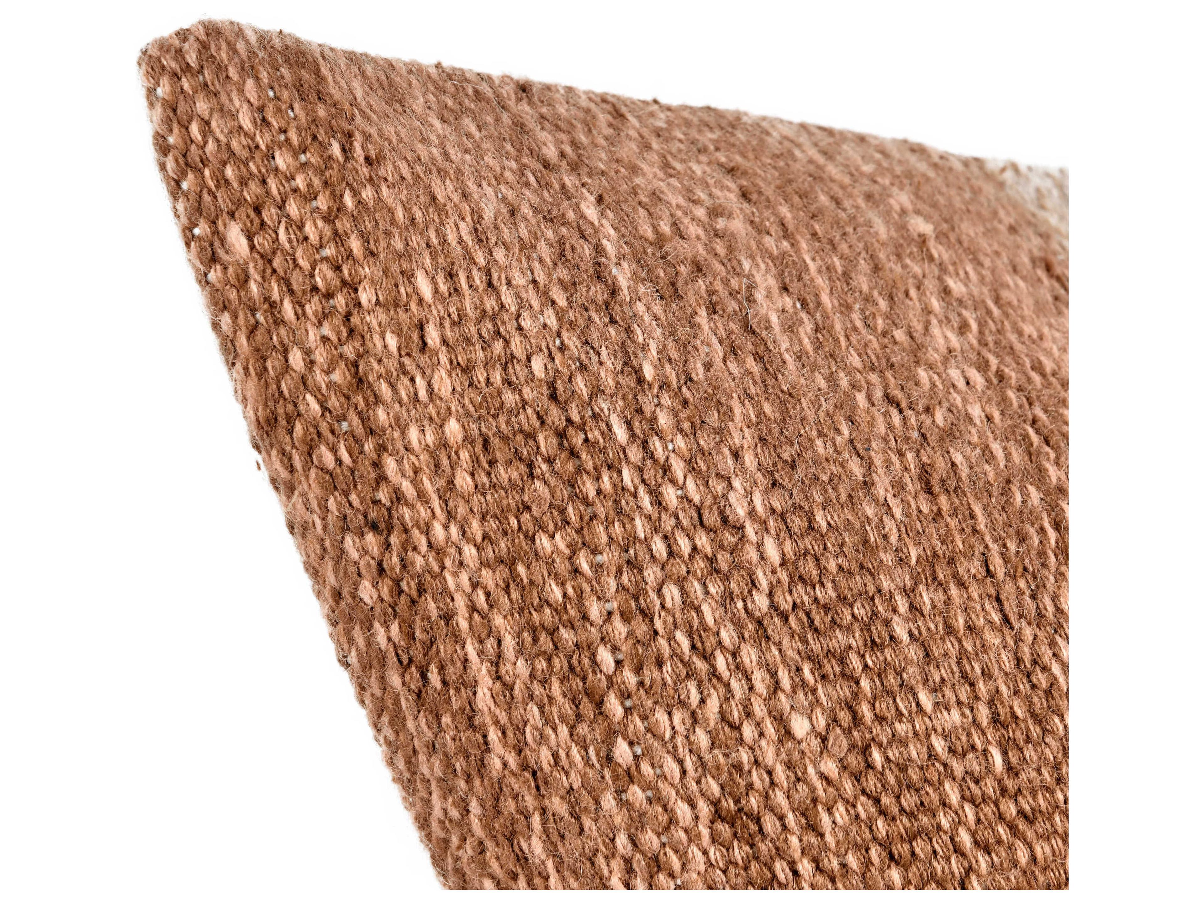 Villa by Classic Home Kass Terracotta Throw Pillow