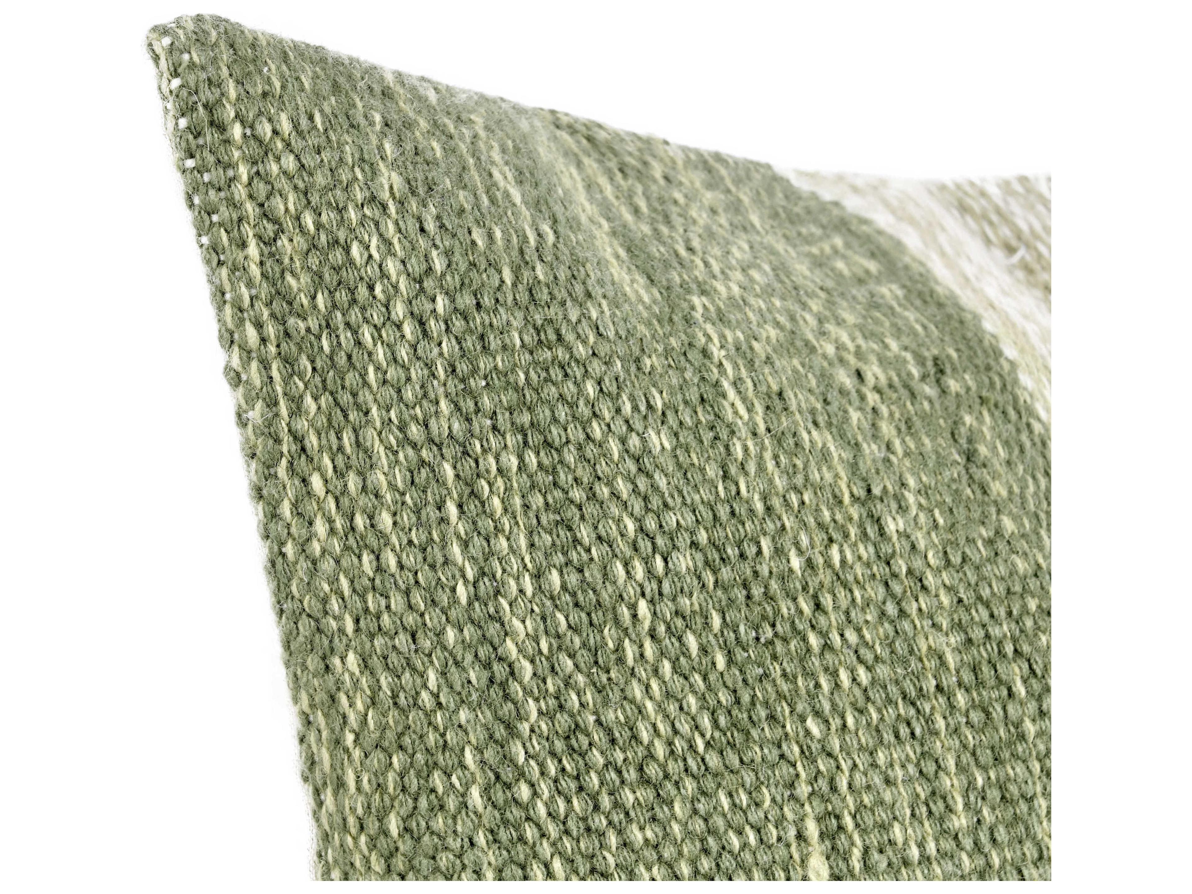 Villa by Classic Home Kass Green Throw Pillow