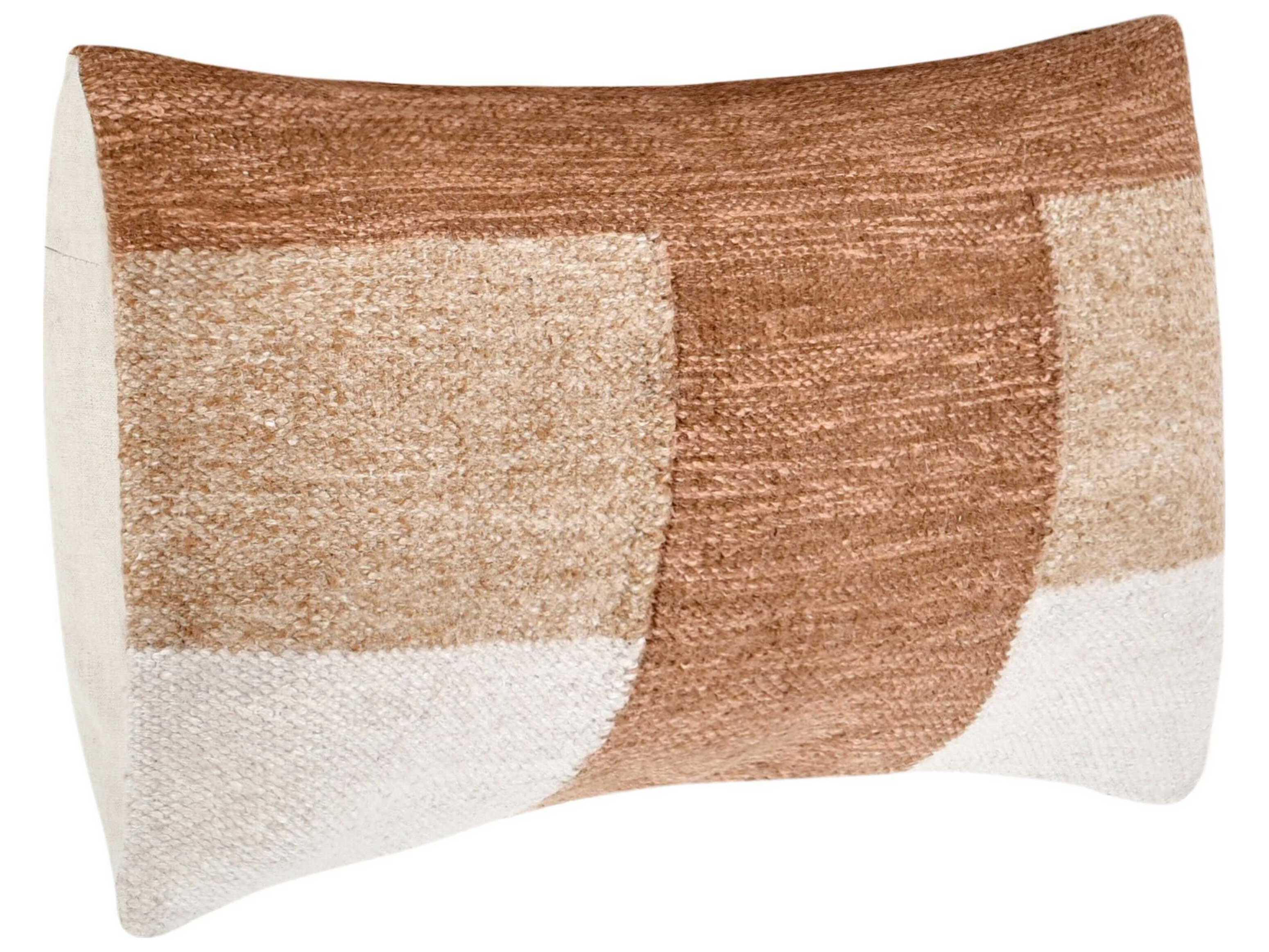 Villa by Classic Home Kass Terracotta Throw Pillow