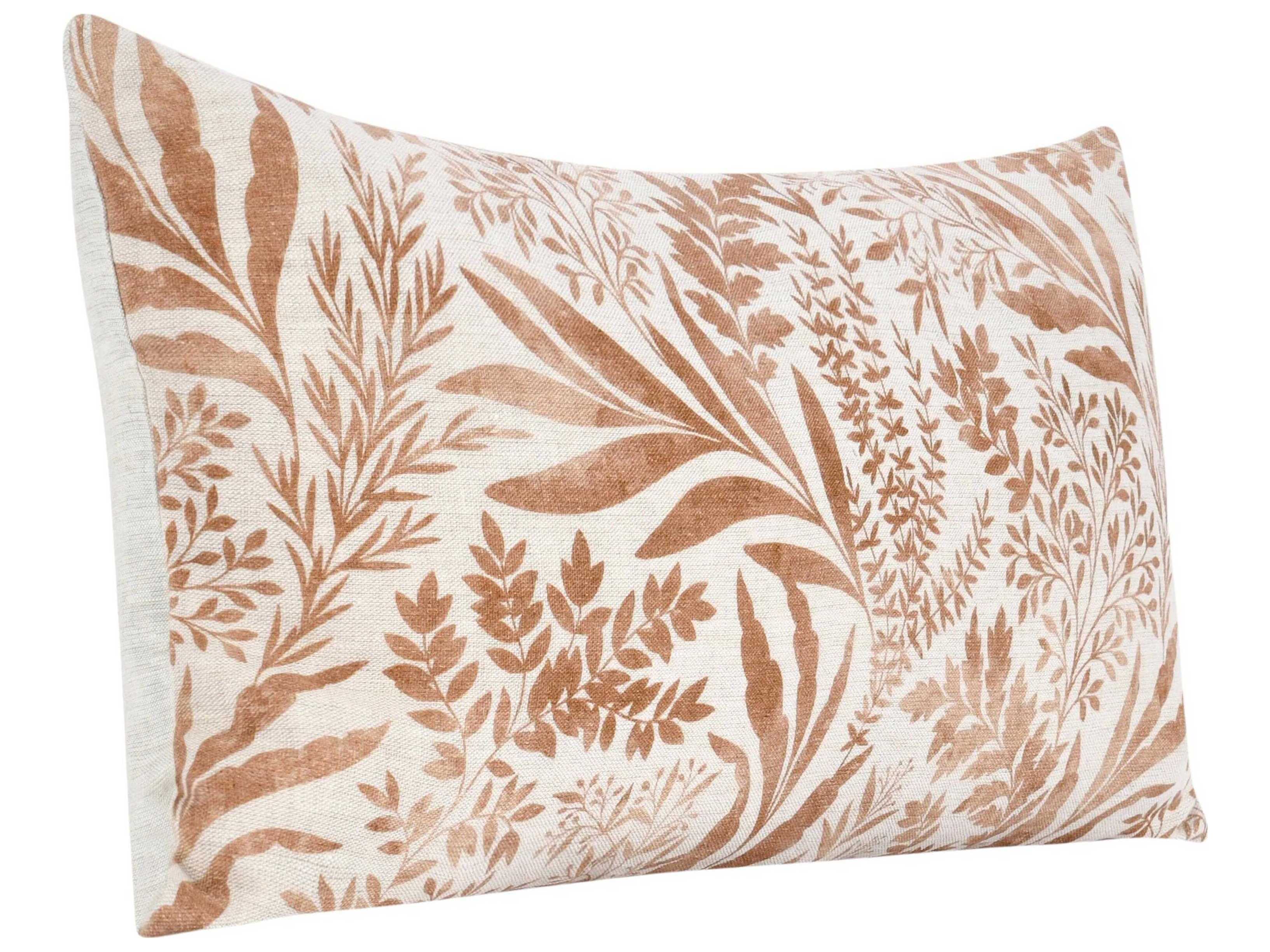 Villa by Classic Home Mulberry Chestnut Brown Throw Pillow