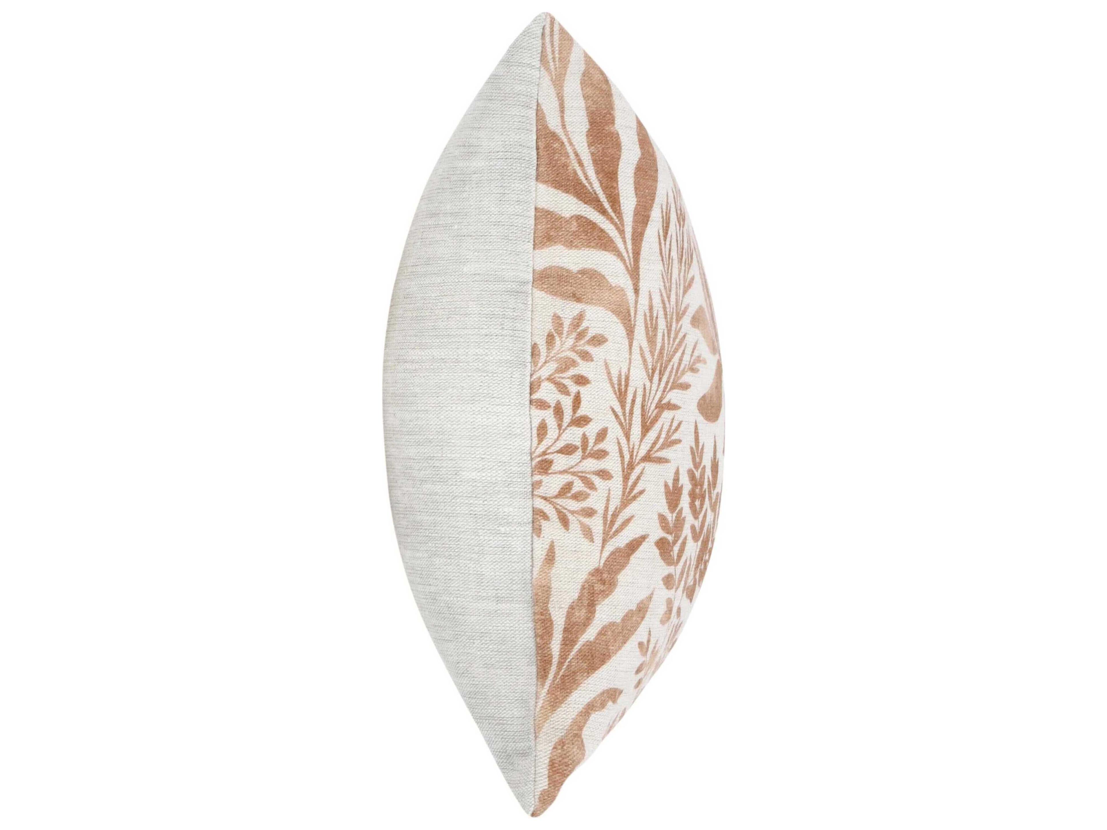 Villa by Classic Home Mulberry Chestnut Brown Throw Pillow