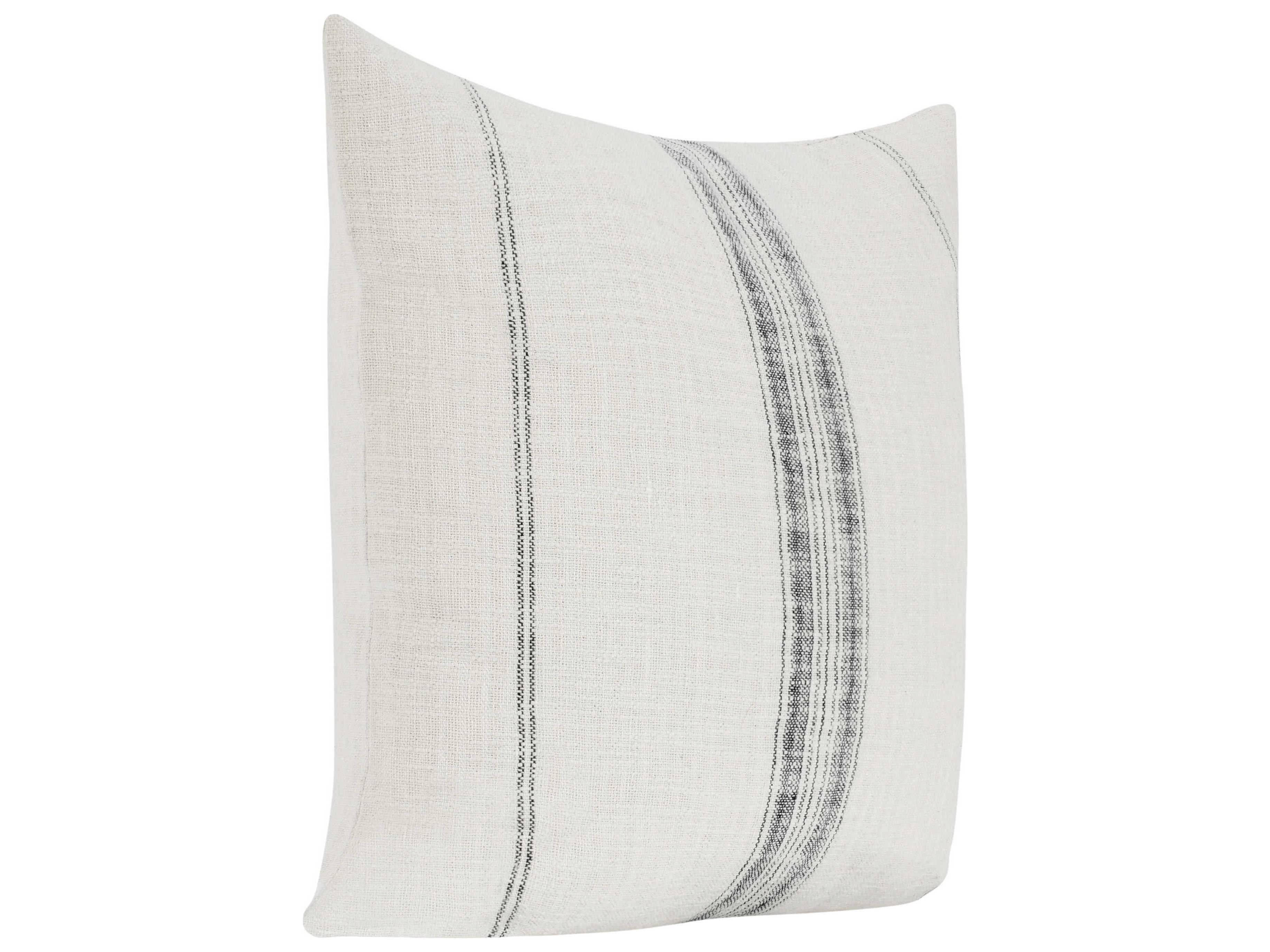 Villa by Classic Home Ria Ivory Gray Throw Pillow