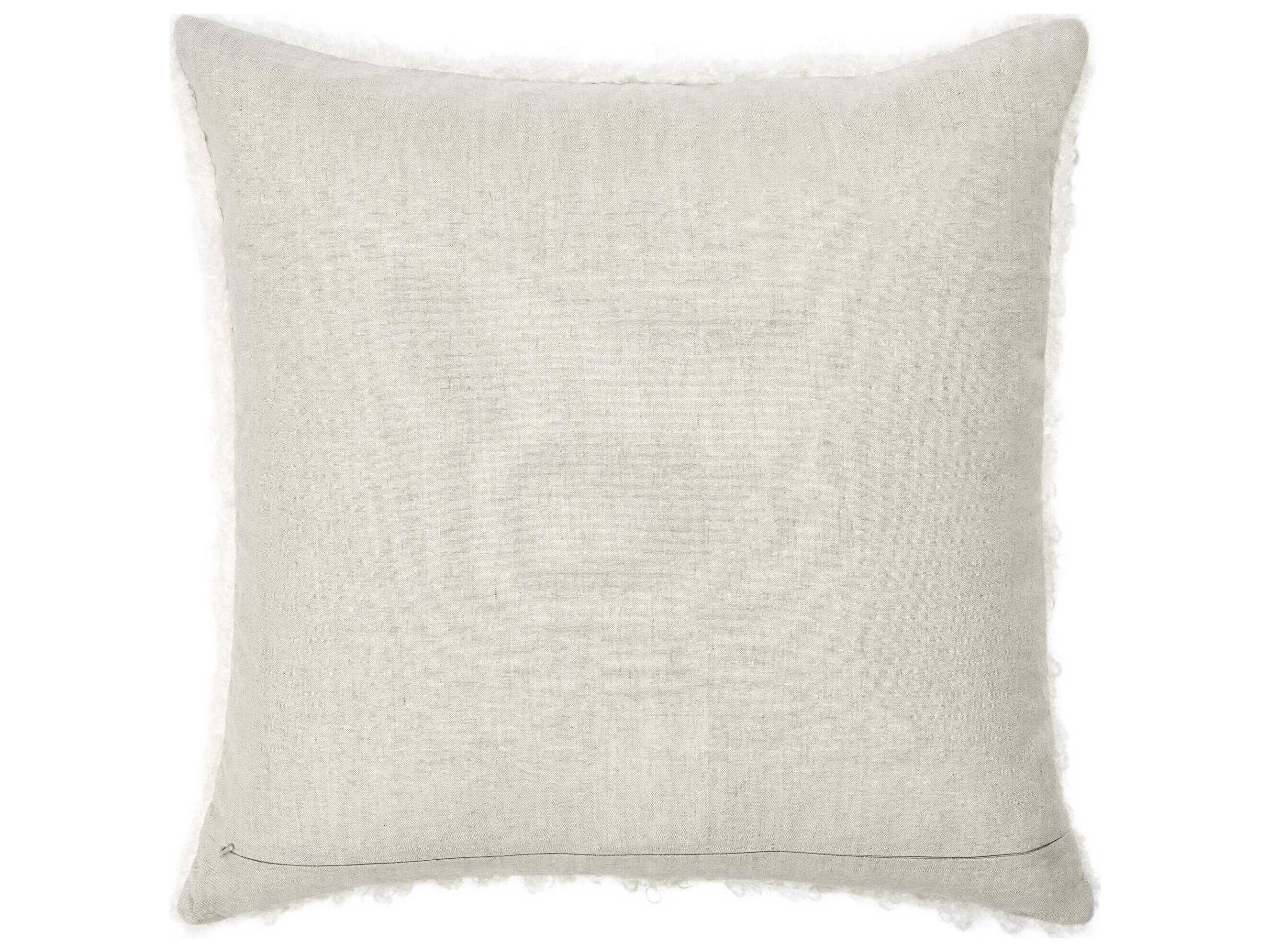 Villa by Classic Home Carters Ivory Throw Pillow