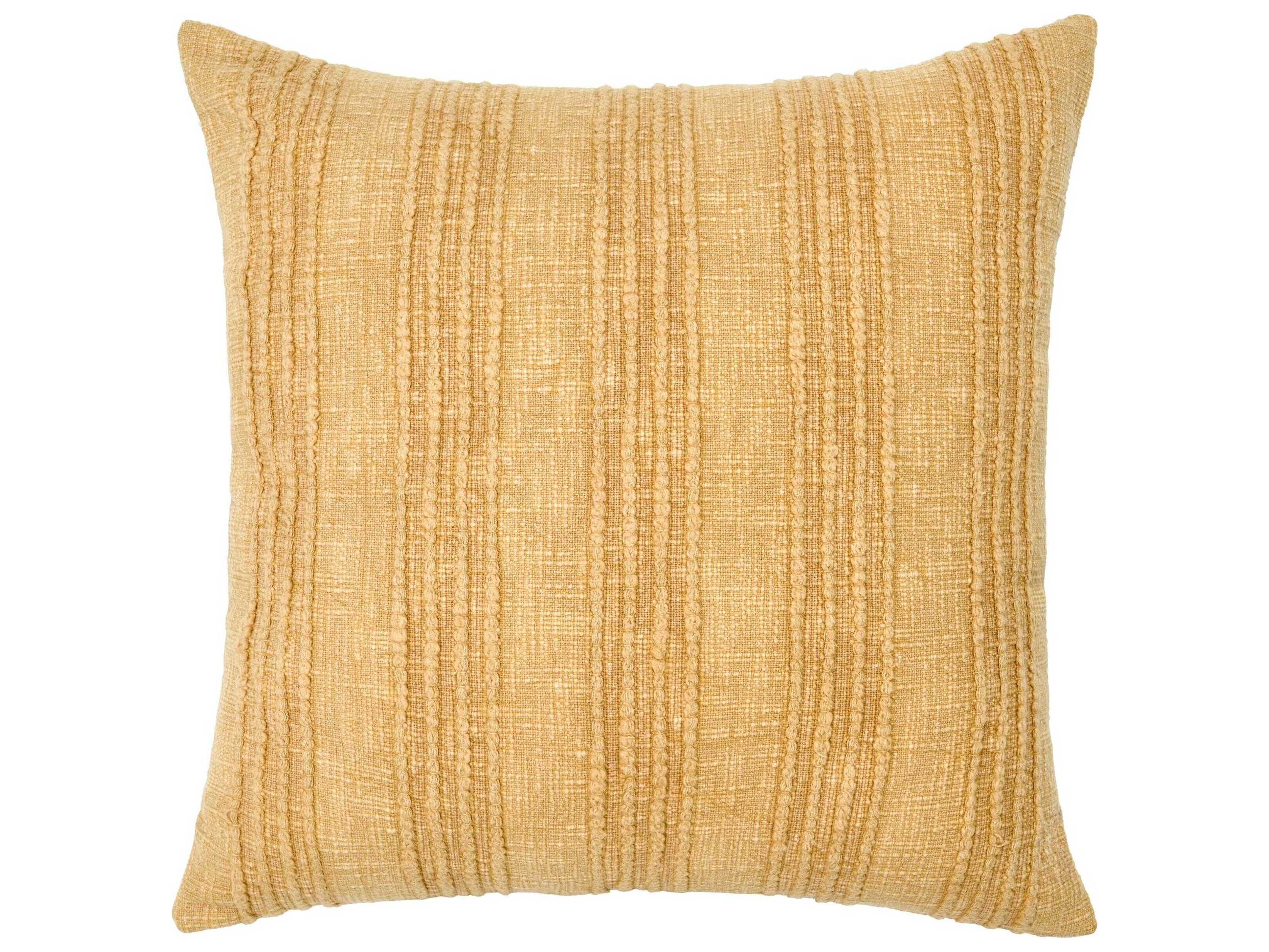 Villa by Classic Home Hannah Yellow Throw Pillow