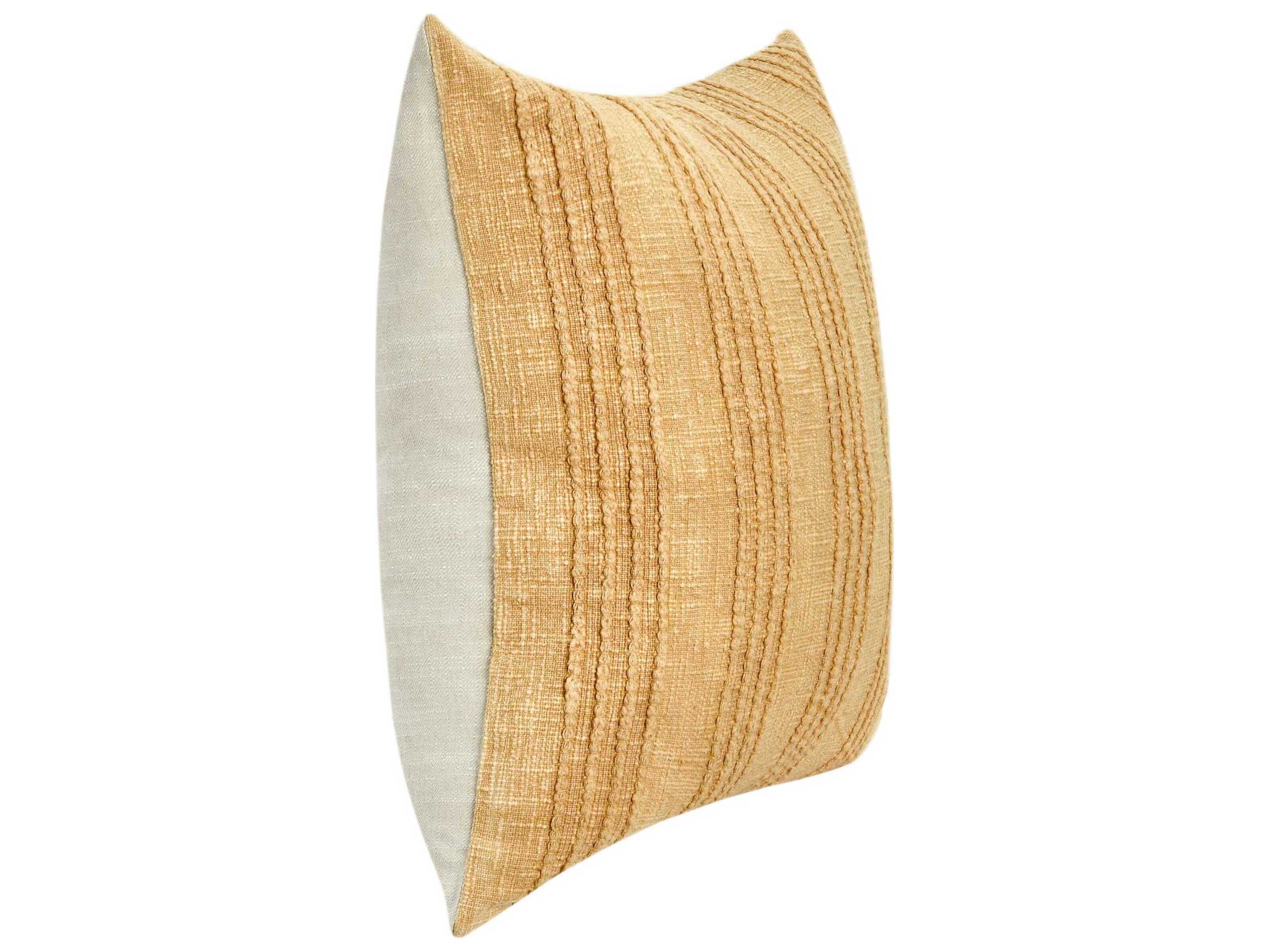 Villa by Classic Home Hannah Yellow Throw Pillow